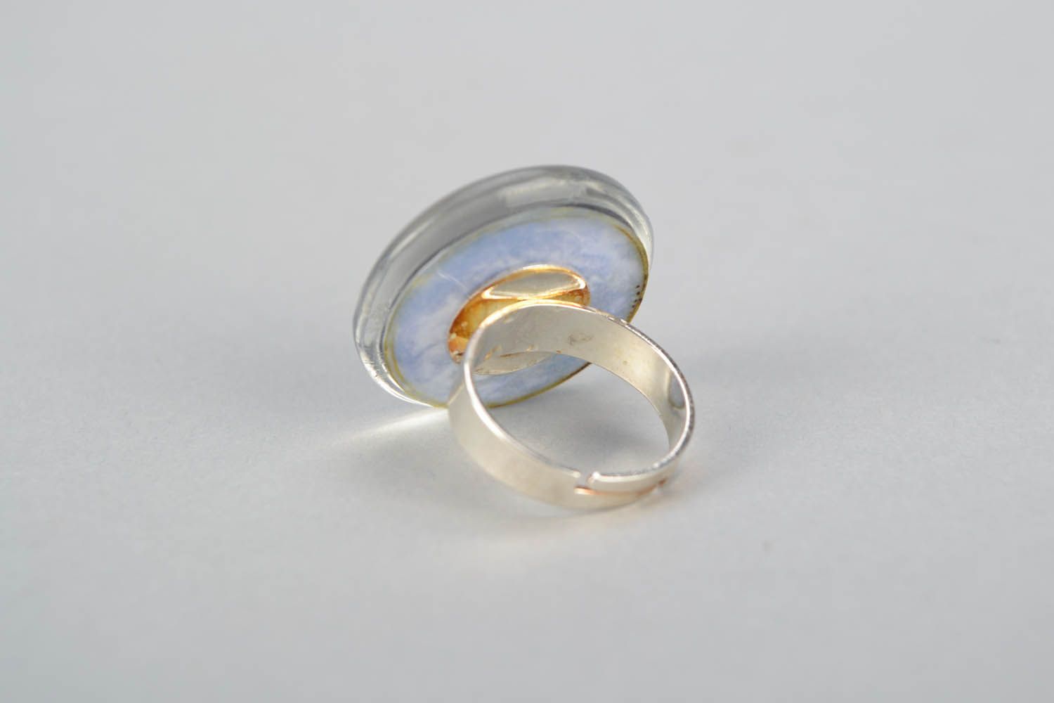 Runder Ring aus Metall Erde foto 4