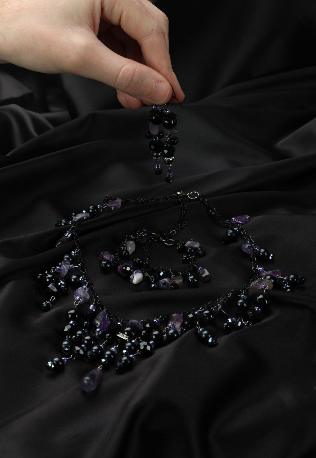 Set di gioielli fatto a mano parure di gioielli artigianali accessori da donna foto 4