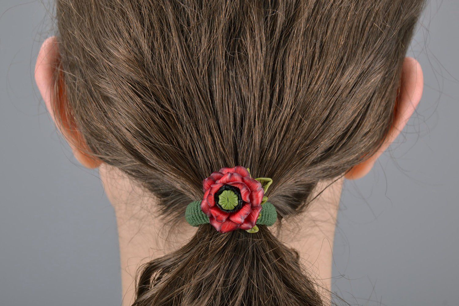 Hair scrunchy from polymer clay photo 2