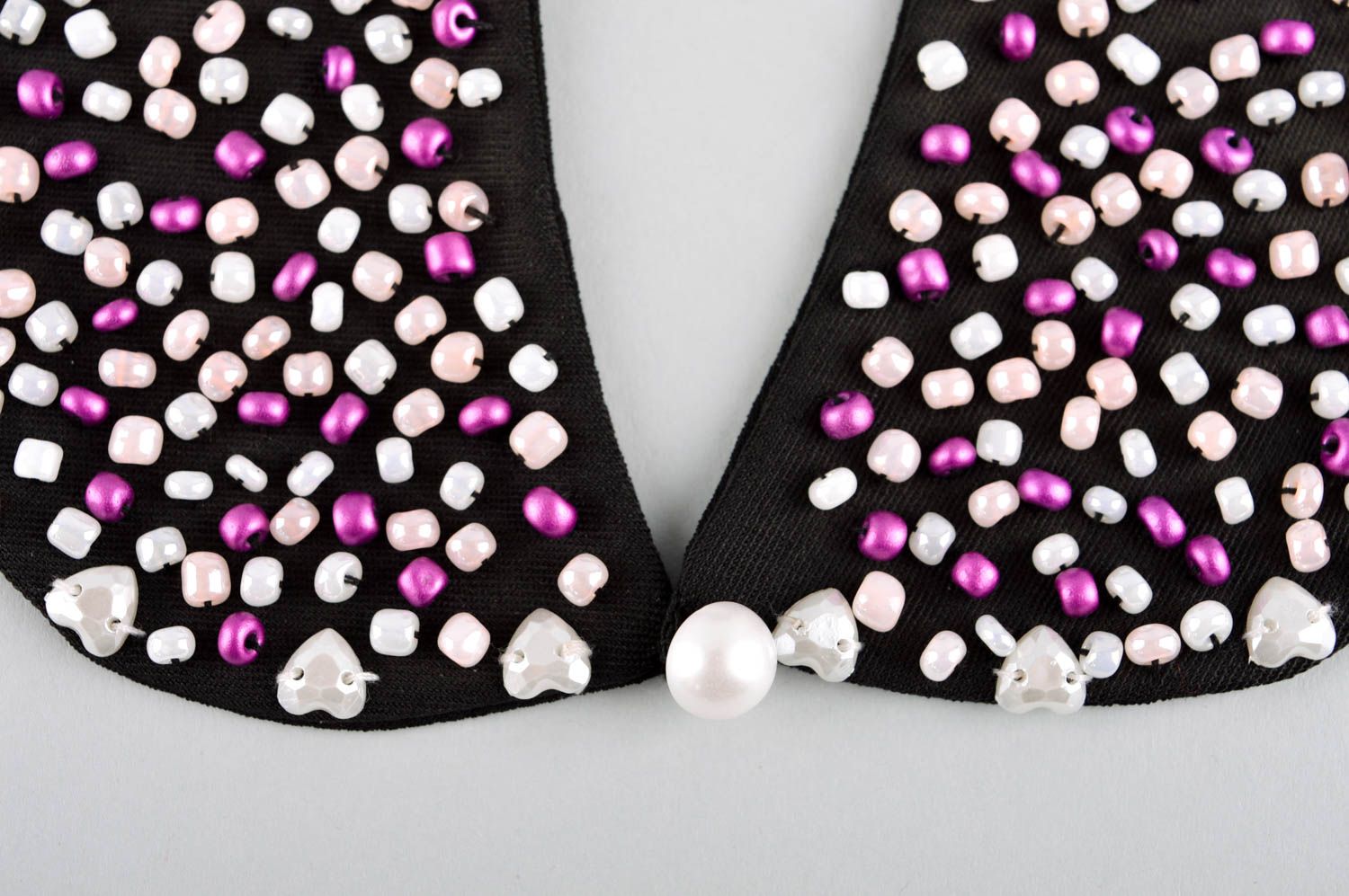 Damen Kragen handmade Halsschmuck für Damen Collier Halskette bestickt  foto 3