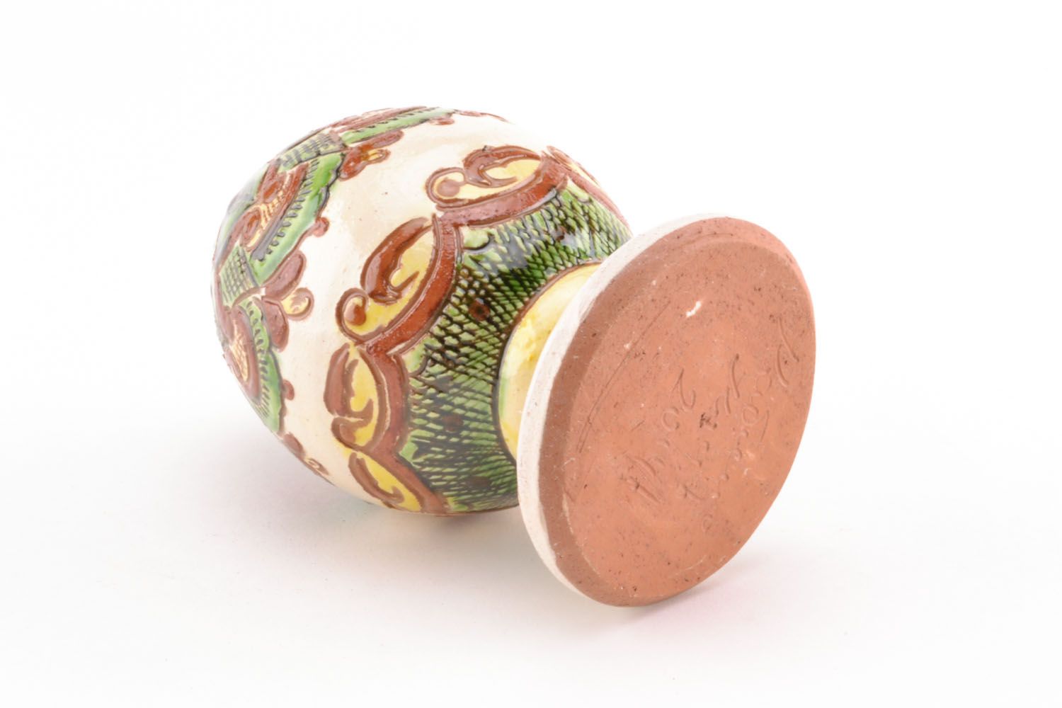 Painted ceramic egg photo 5