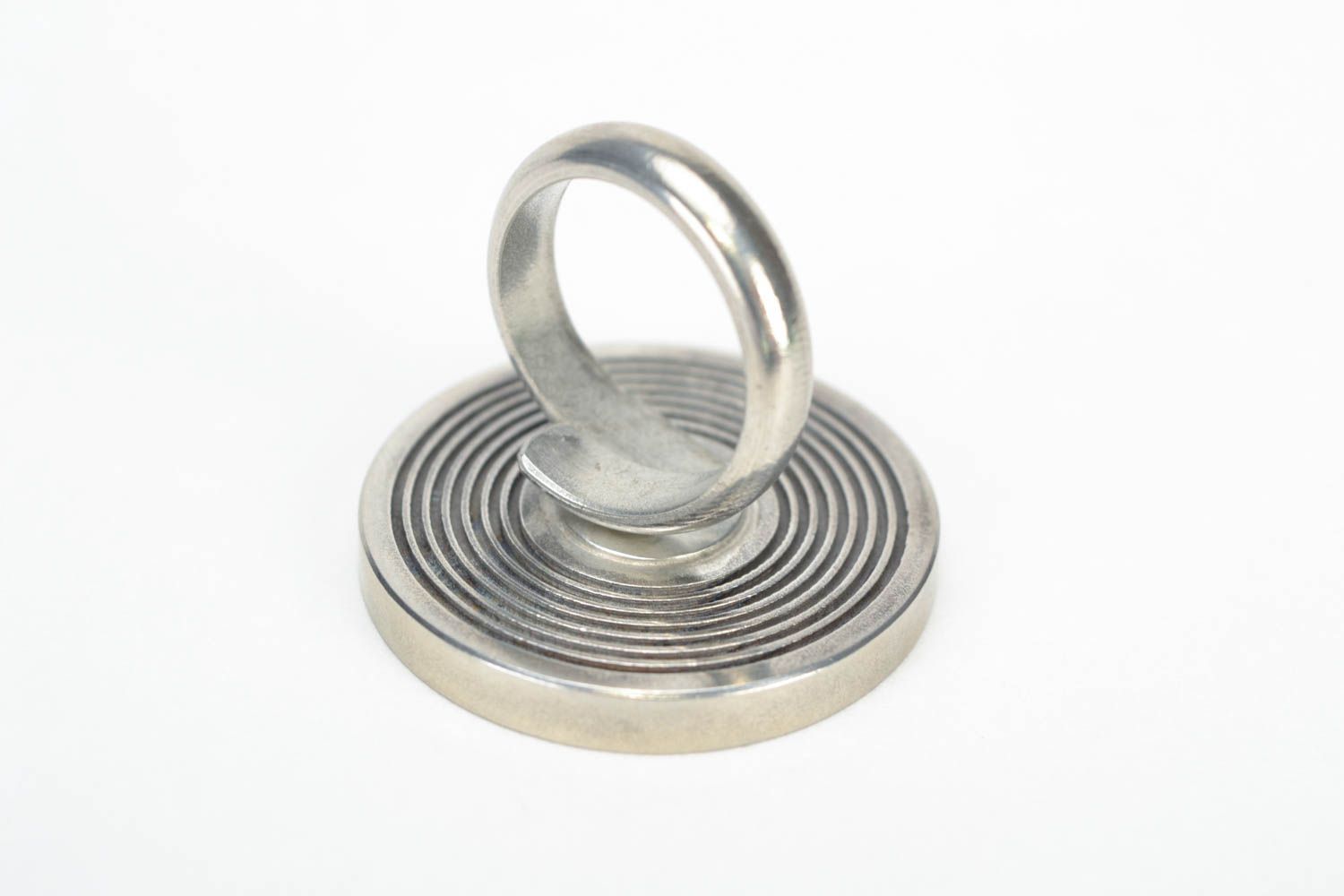 Schmuck Ring Rohling aus Metall verstellbar künstlerische Handarbeit schön grell foto 3