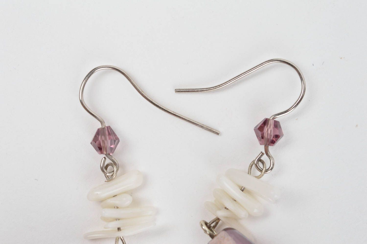 Beautiful unusual earrings handmade glass earrings cute present for women photo 4