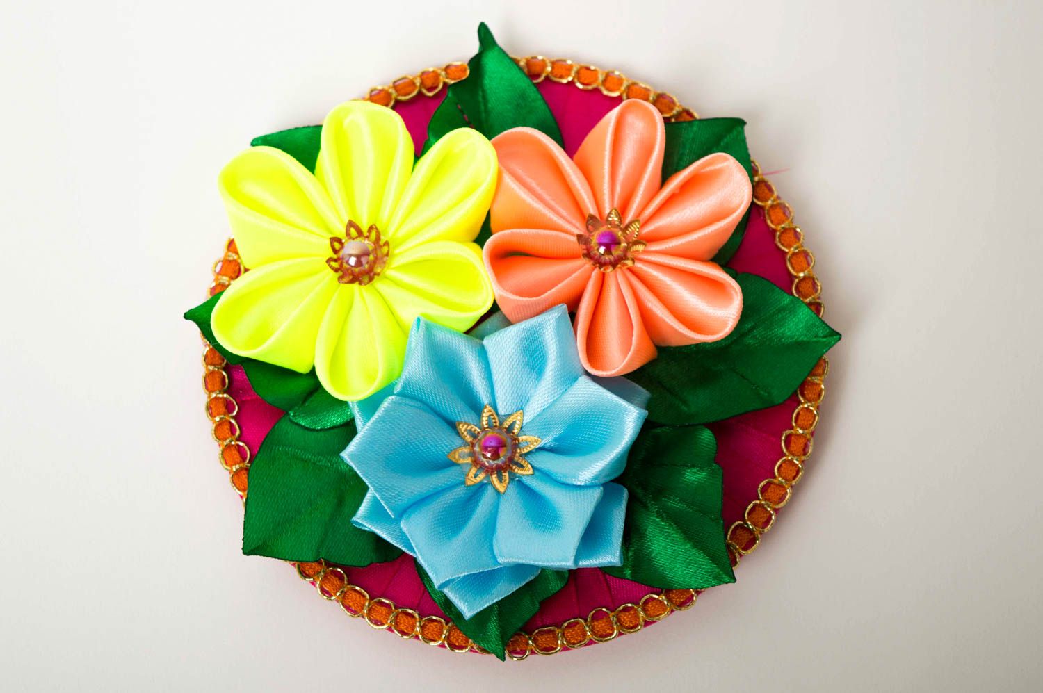 Imán de nevera artesanal con flores regalo para mujer decoración de cocina foto 2