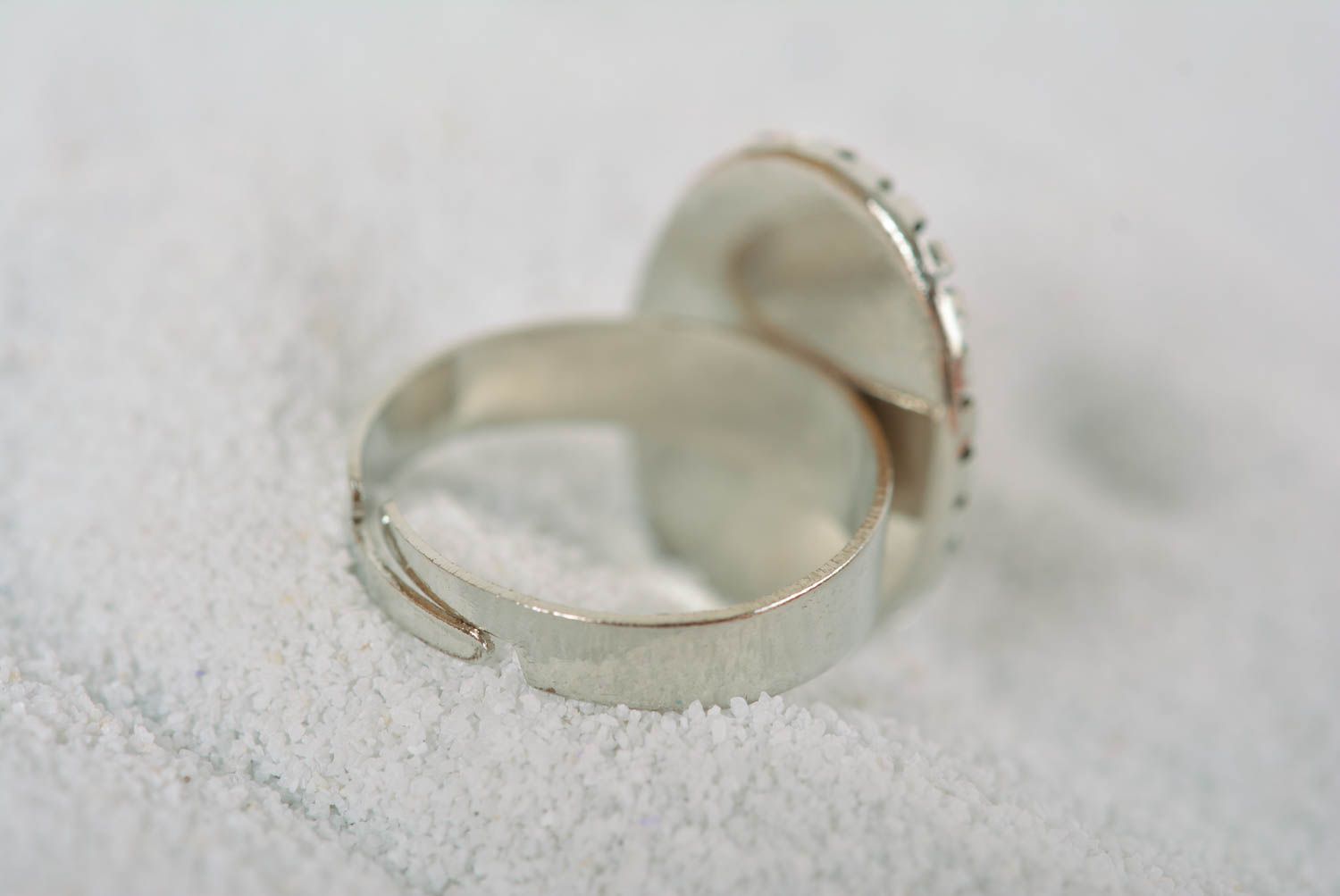 Кольцо ручной работы модная бижутерия овальное кольцо с камеей винтажное фото 3