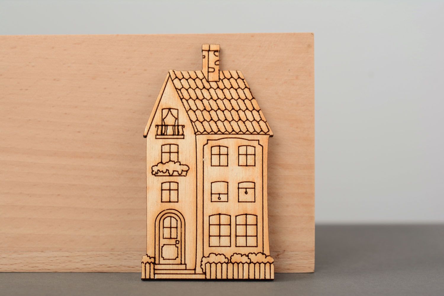 Figur aus Holz zum Bemalen - Haus foto 5