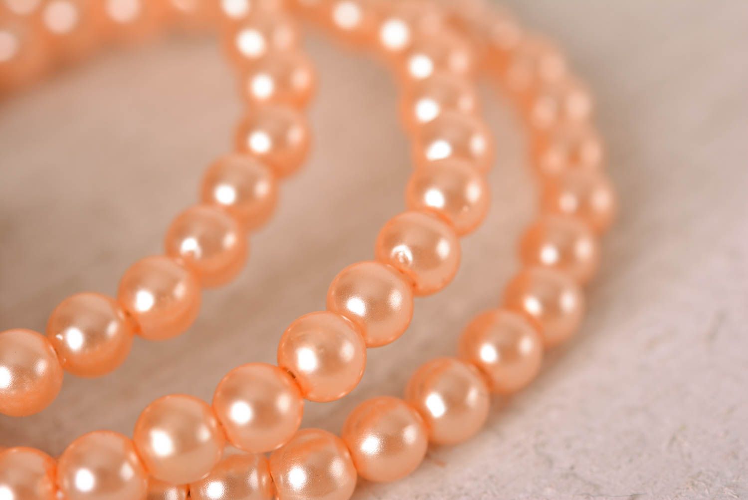 Bracelet perles fait main Bracelet multirang corail design Accessoire femme photo 4