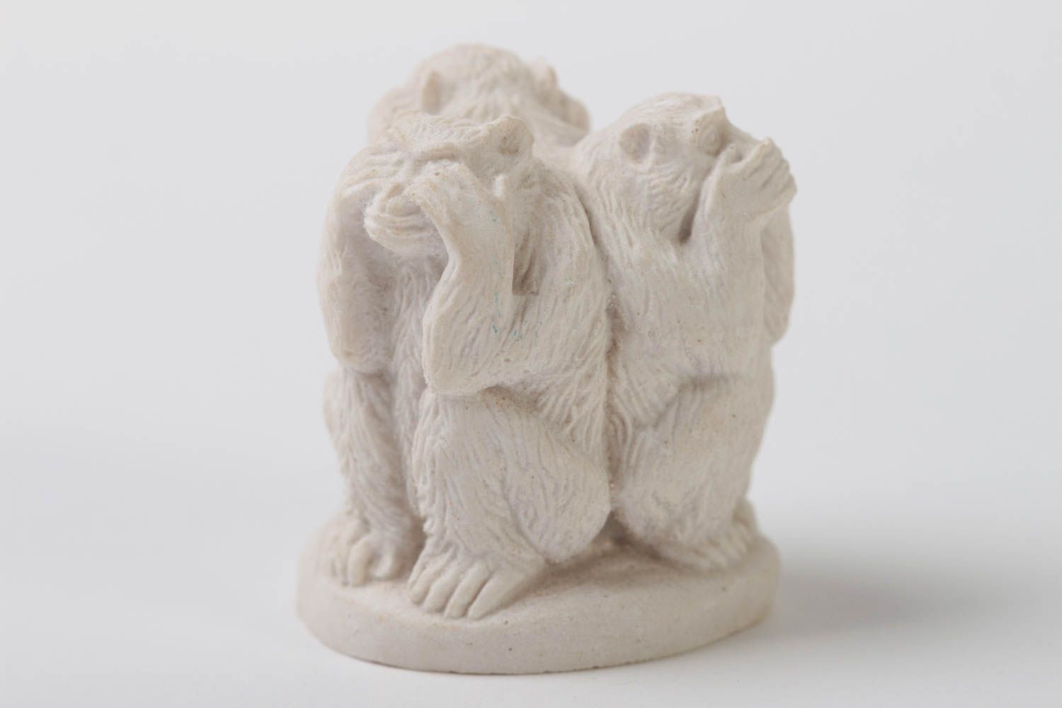 Semilavorato scimmie in catrame fatto a mano figurina decorativa originale
 foto 3