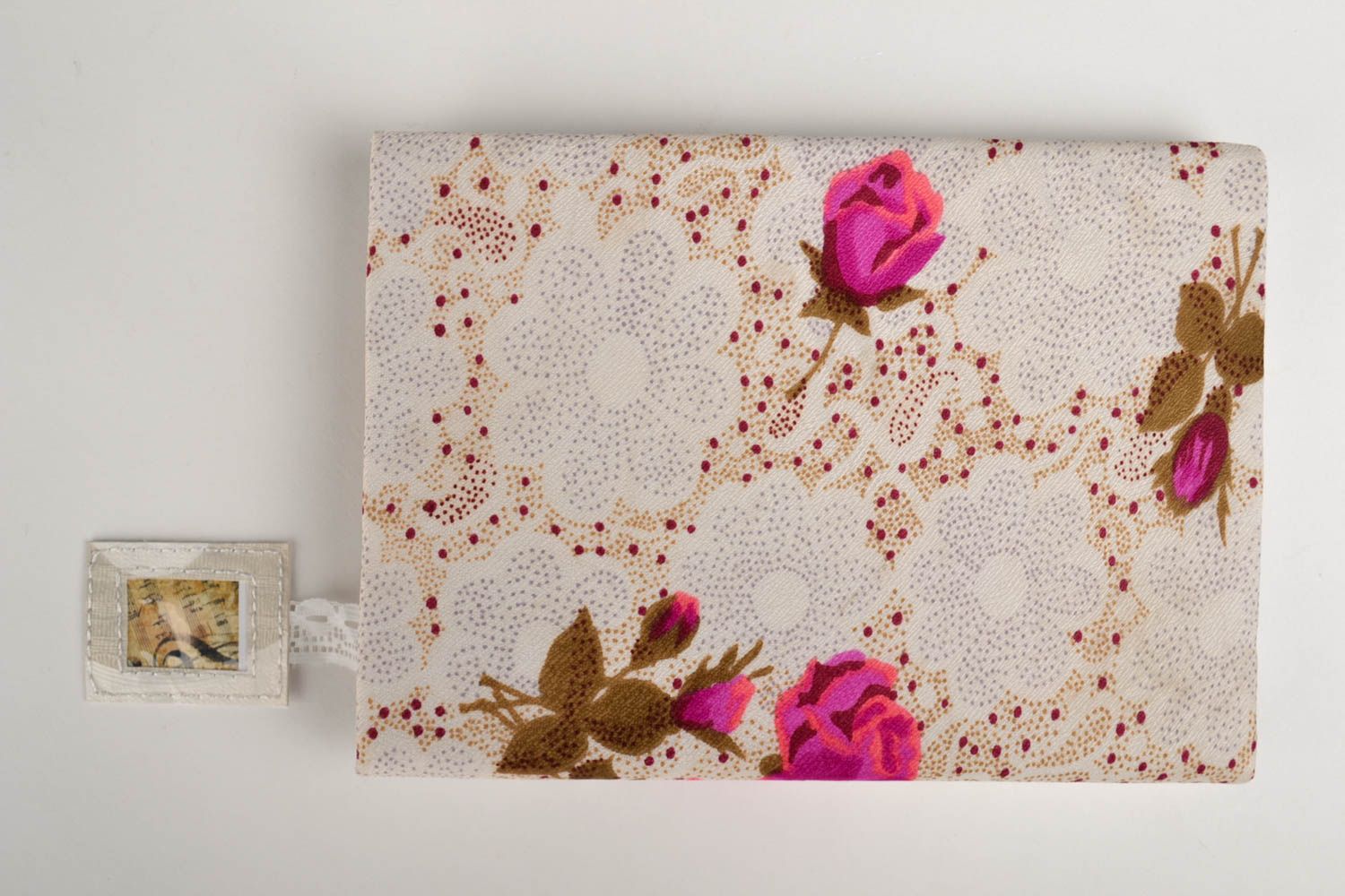 Handmade notepad handmade sketchbook designer notepad with flowers unusual gift photo 4