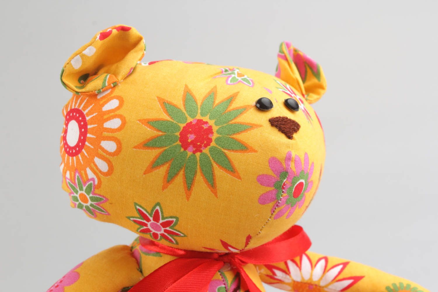 Brinquedo costurado de tecido de algodão para decoração do quartos Urso foto 3