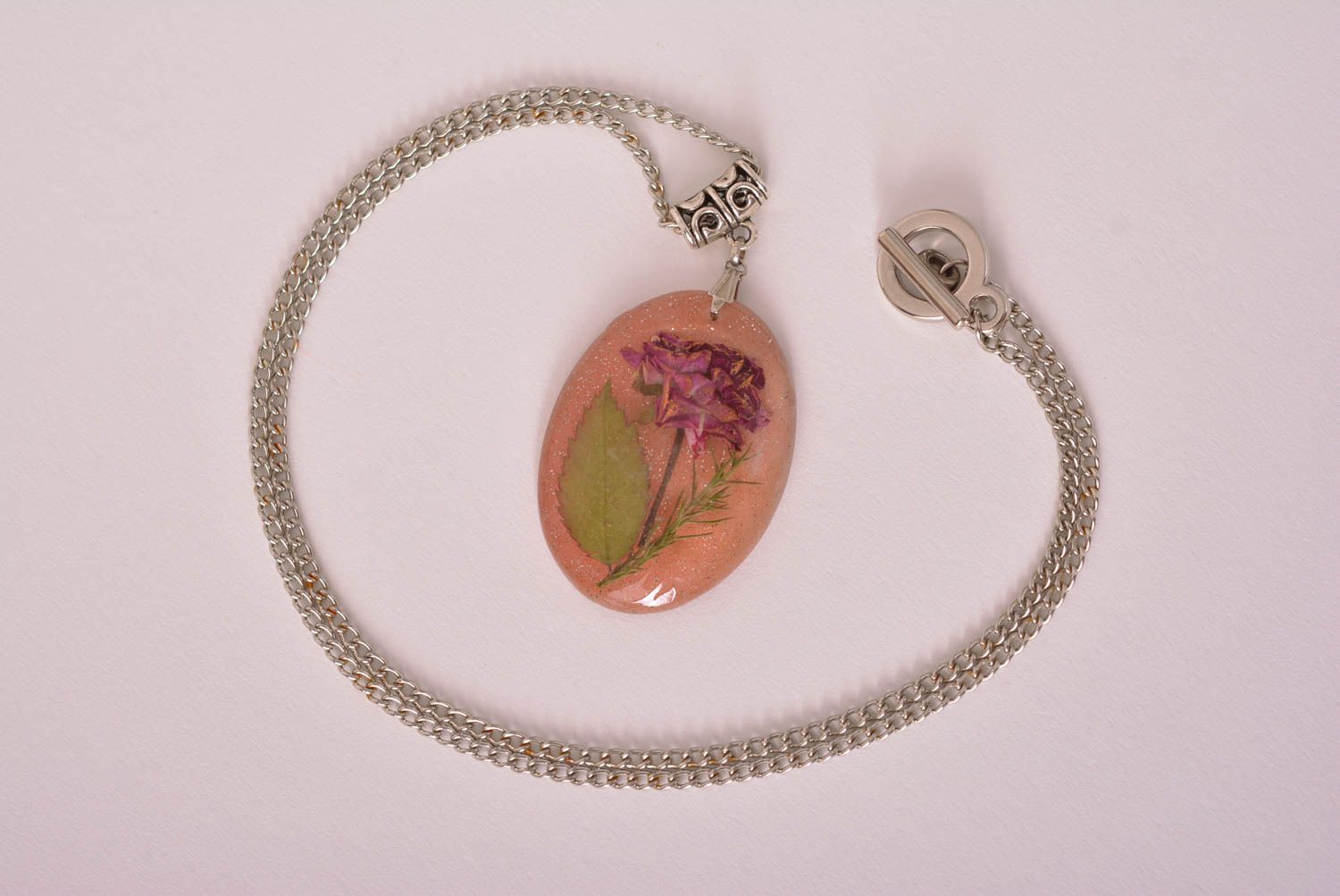 Handmade pendant unusual pendant for women epoxy resin jewelry gift ideas photo 2