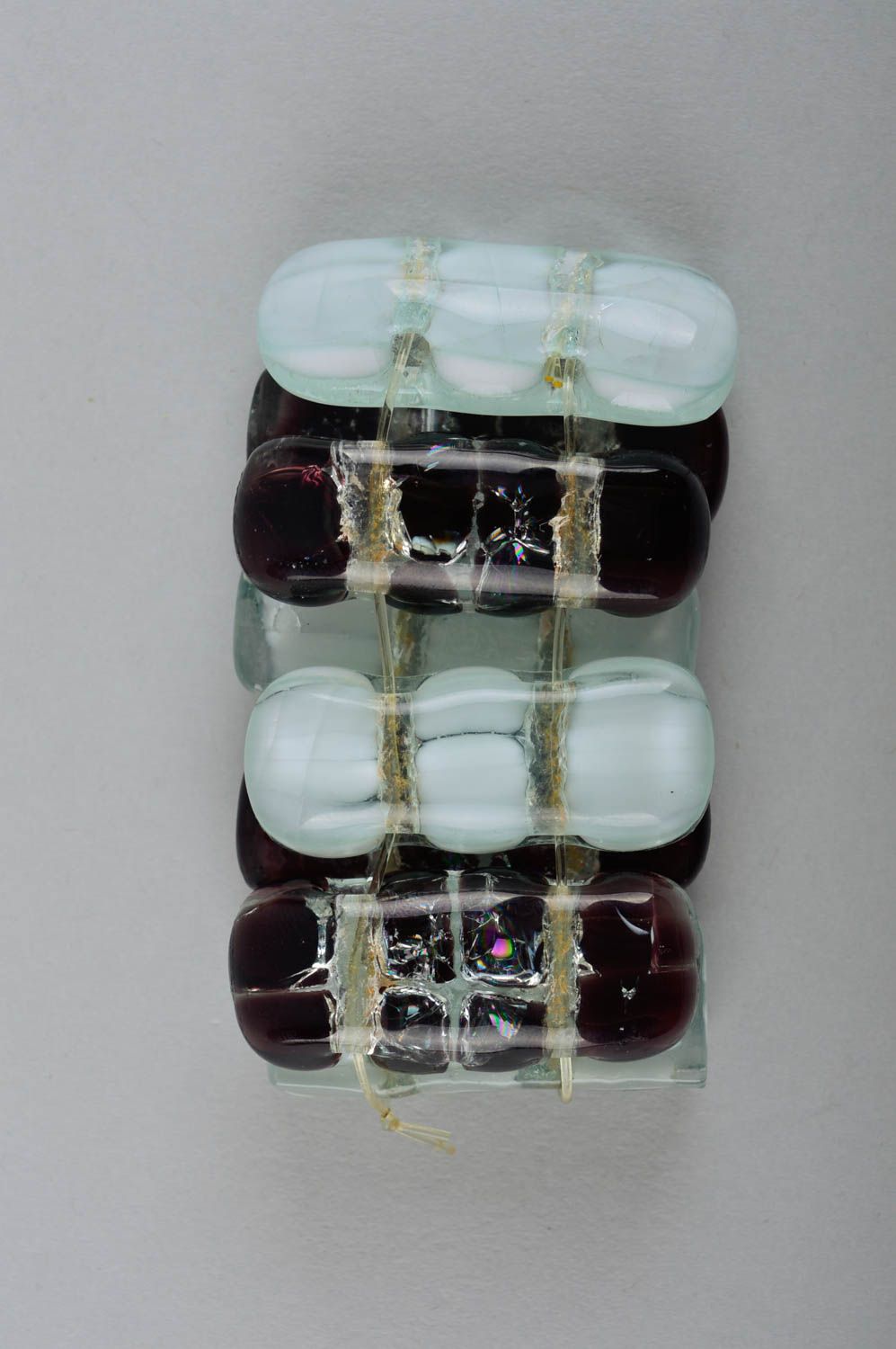 Pulsera artesanal de cuentas de cristal accesorio para mujeres regalo original foto 2