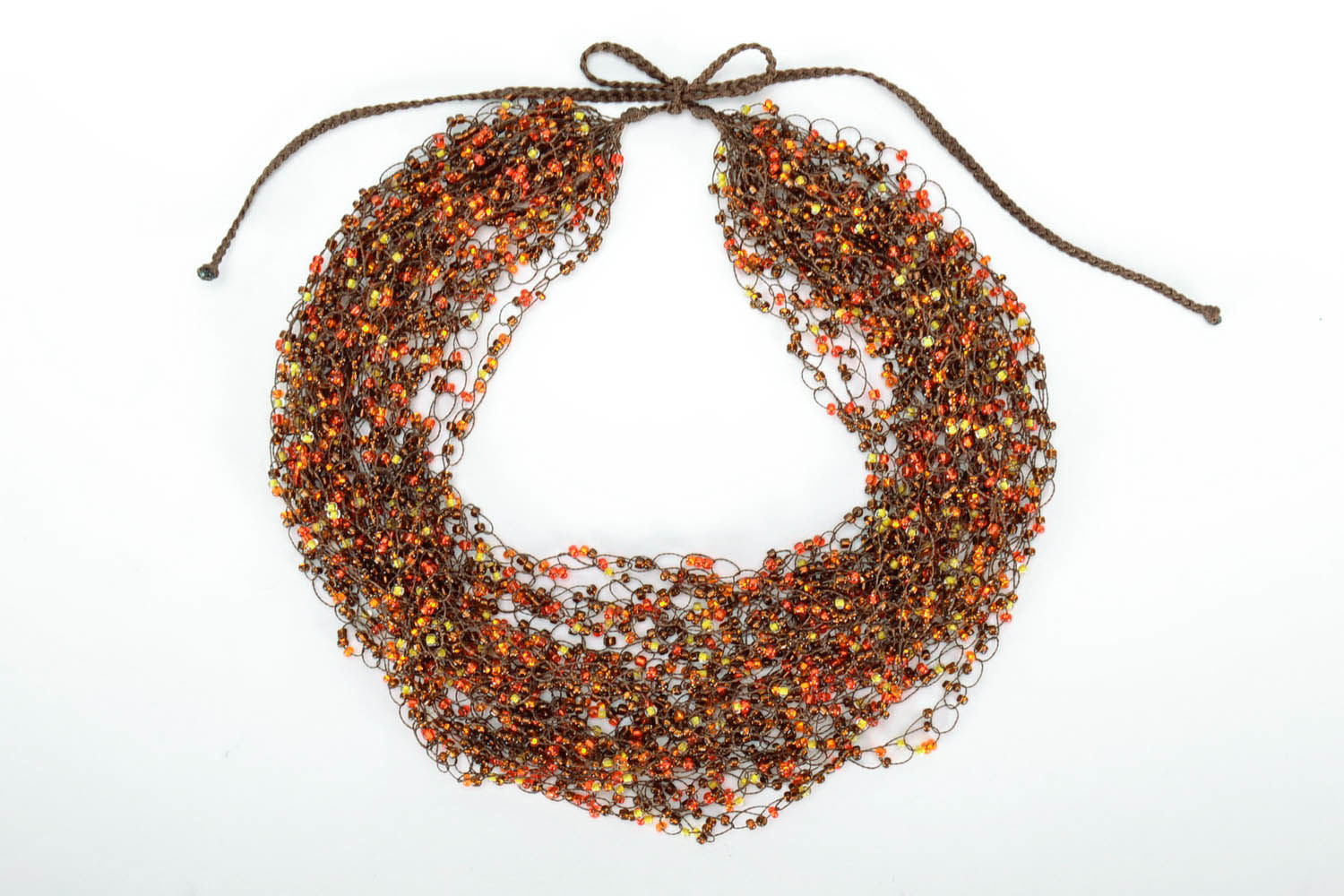 Multi-row bead necklace photo 3