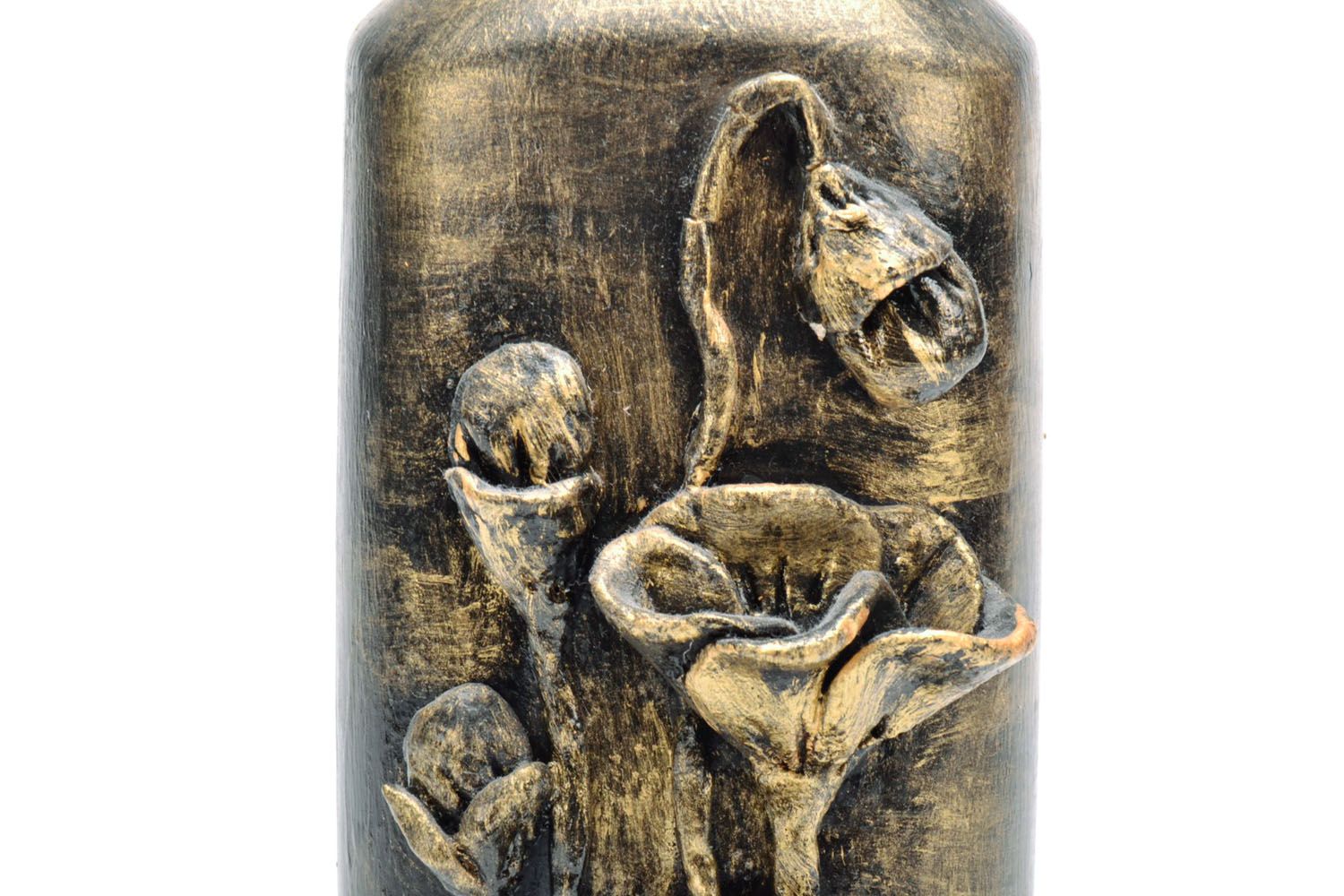 Decorative bottle of bronze color photo 2