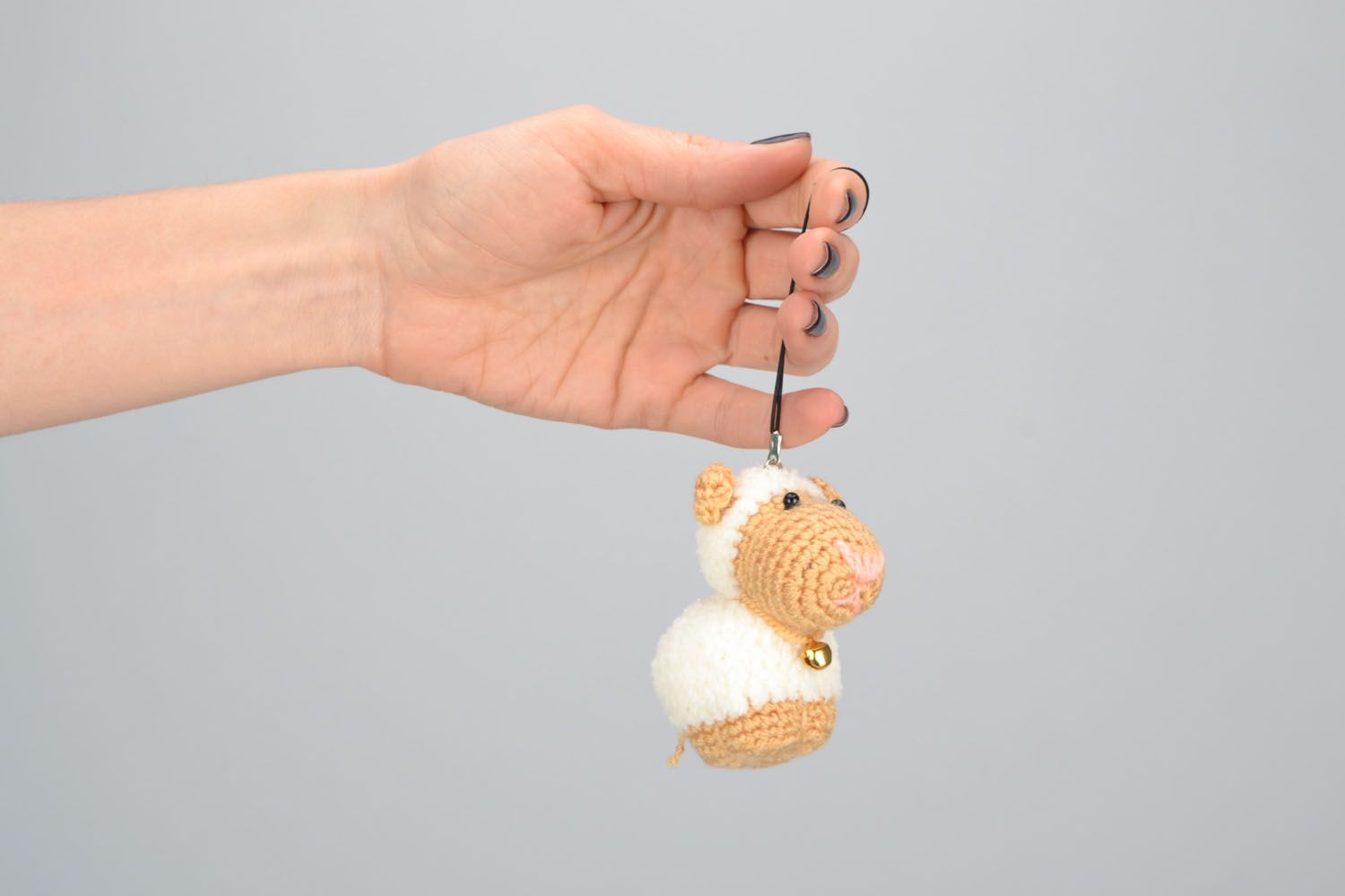 Crochet toy keychain Lamb photo 2