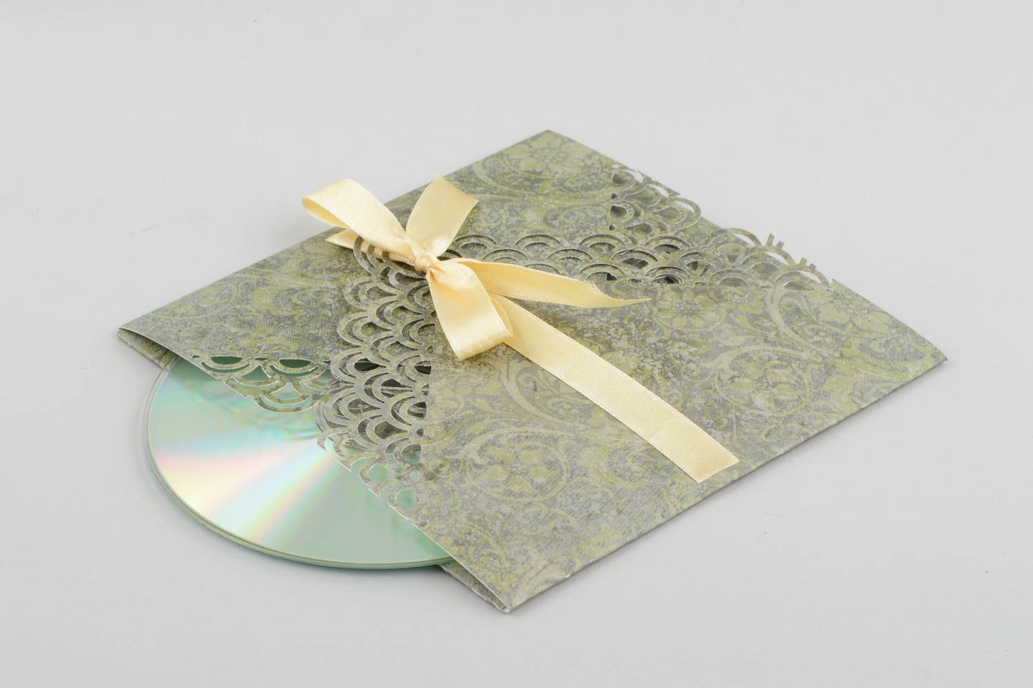 Handmade designer envelope unusual case for discs beautiful disc wrapper photo 2