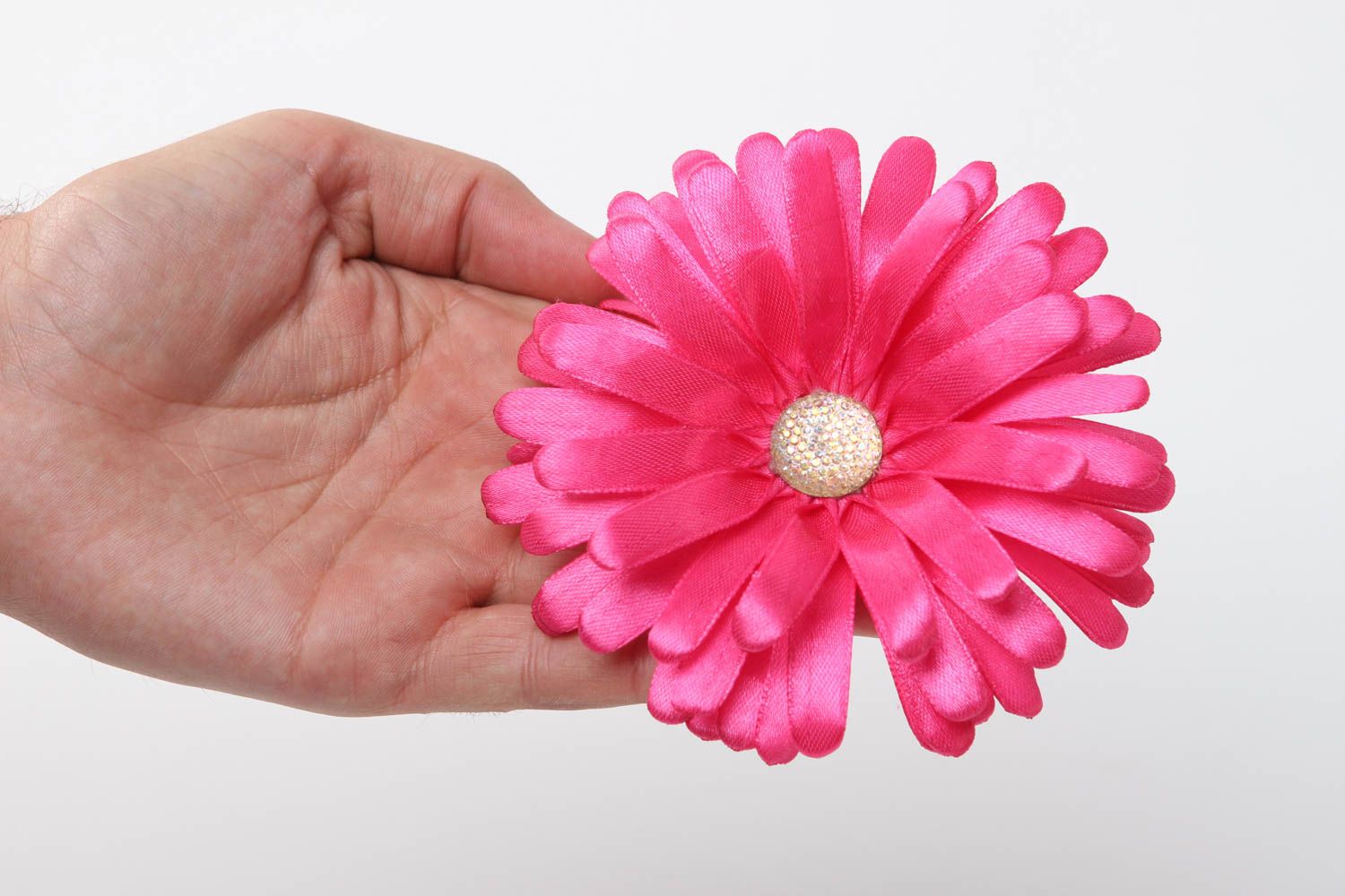 Blumen Haargummi Schmuck handgemacht Mädchen Haarschmuck Mode Accessoires rosa foto 5