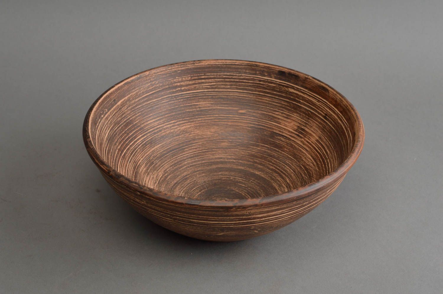 Handmade eco friendly clay bowl for salads designer ceramics for kitchen photo 3