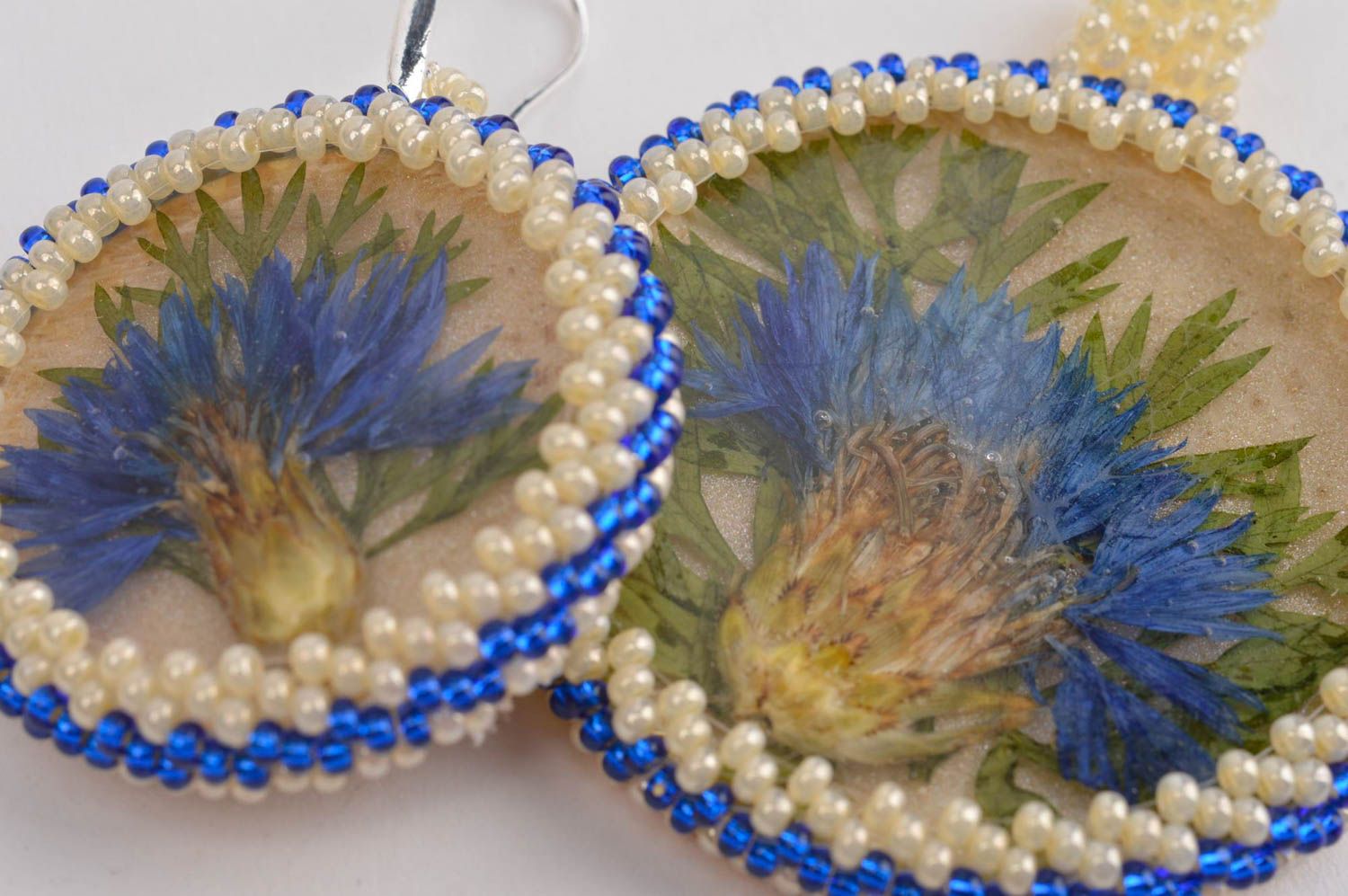 Handmade designer earrings stylish cute pendant elegant botanical jewelry photo 5
