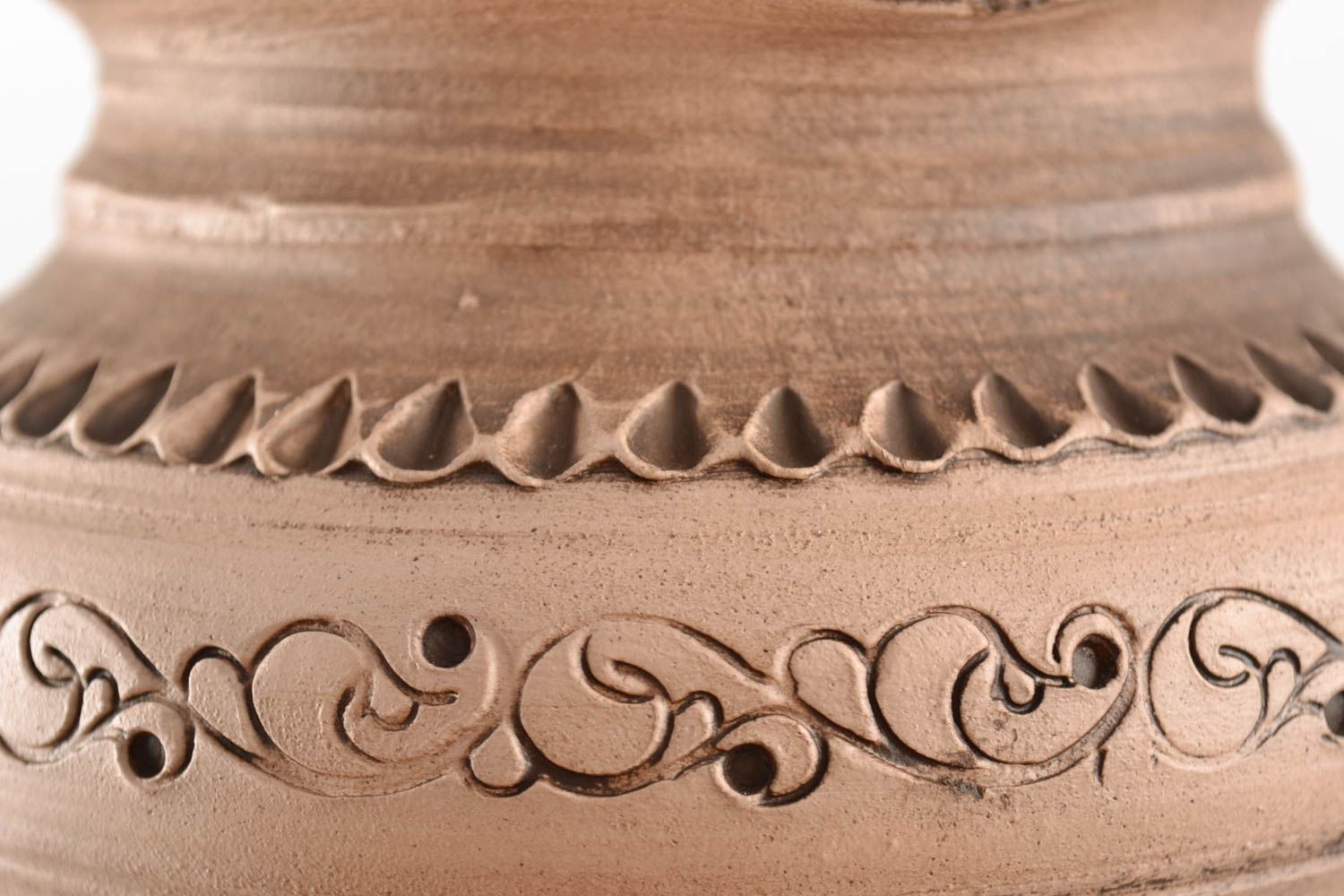 Jarra de cerámica con asa tratada con iones de plata artesanal original 750 ml foto 5