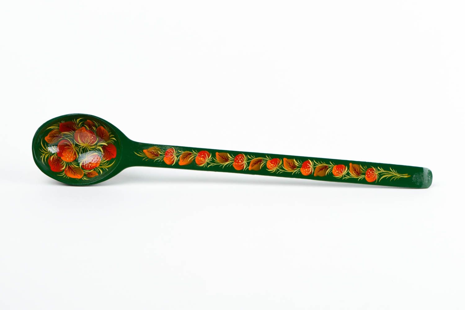 Handmade stylish wooden spoon ware in ethnic style beautiful painted spoon photo 3