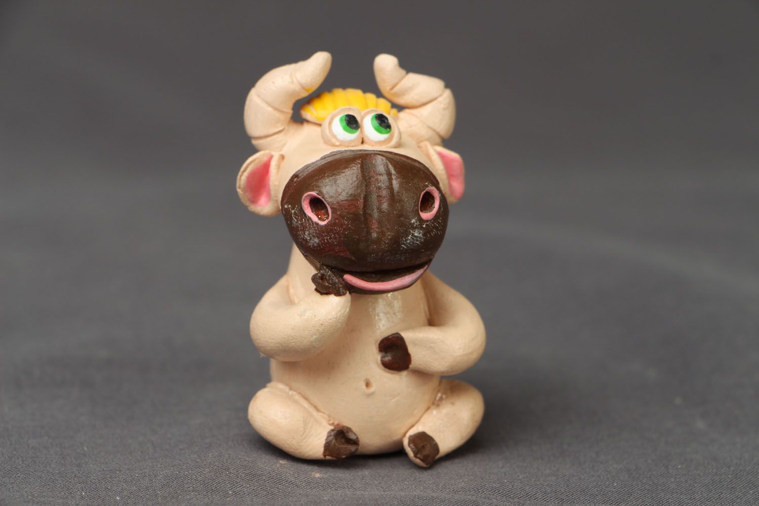 Clay figurine Cow photo 1