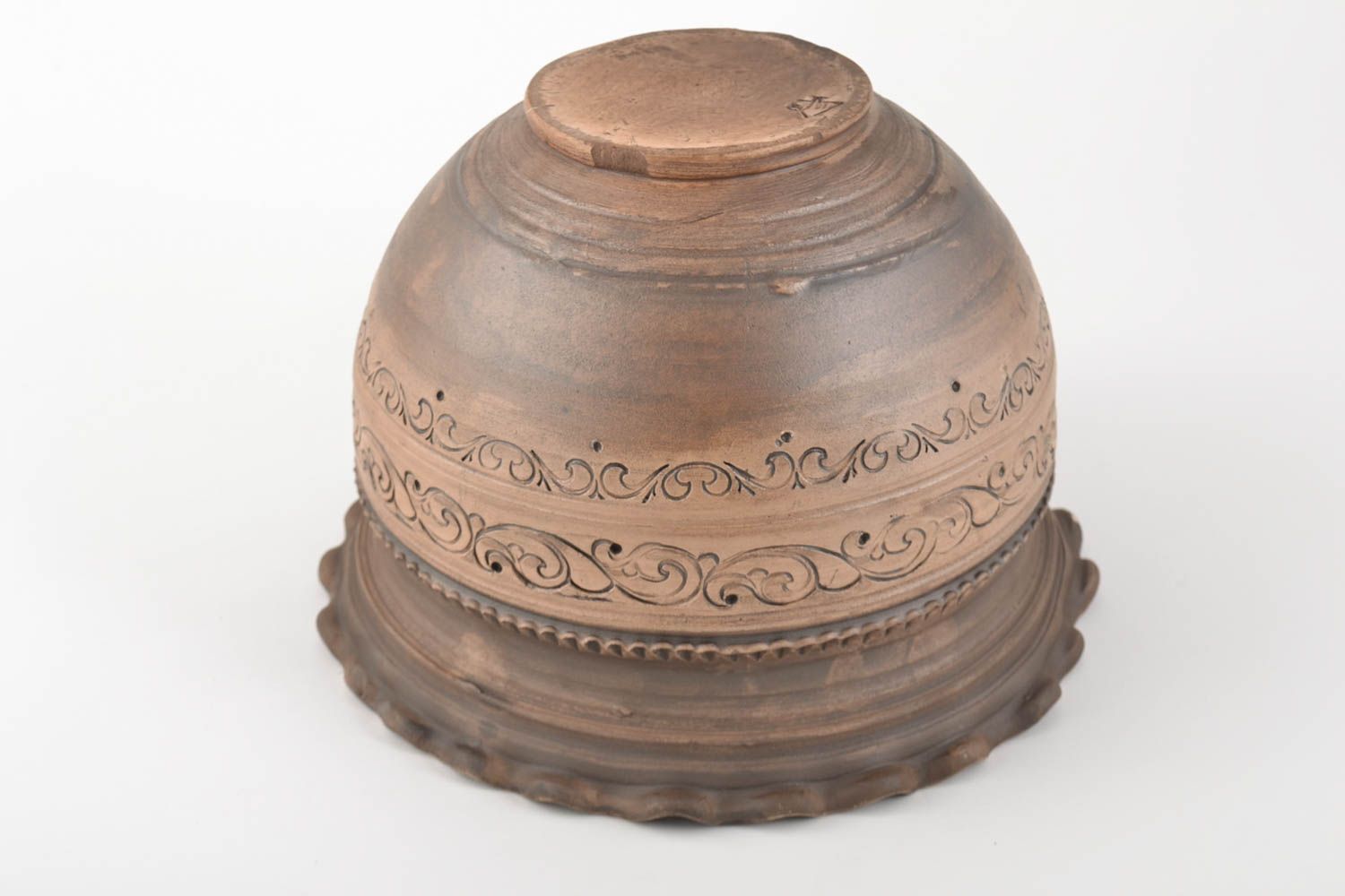 Pote de arcilla para cocer y servir platos artesanal cerámica lechera 4 l  foto 4