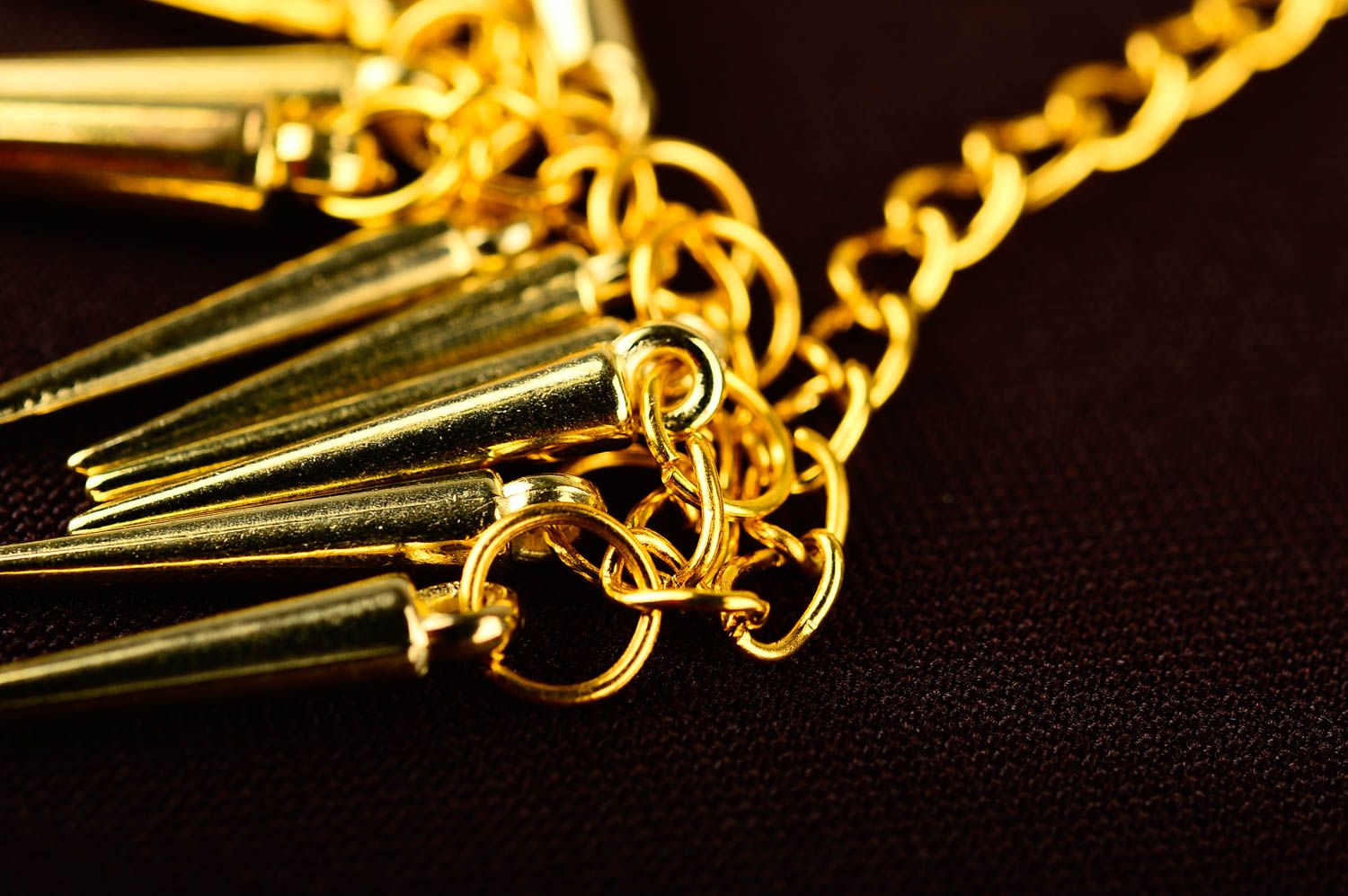Schmuck Halskette handmade Damen Collier Accessoire für Frauen in Gelb foto 5