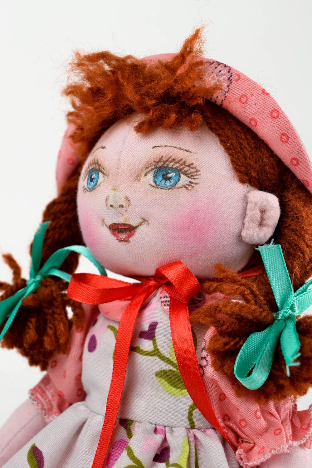 Кукла ручной работы нарядная кукла из ткани маленькая мягкая кукла для девочки фото 4