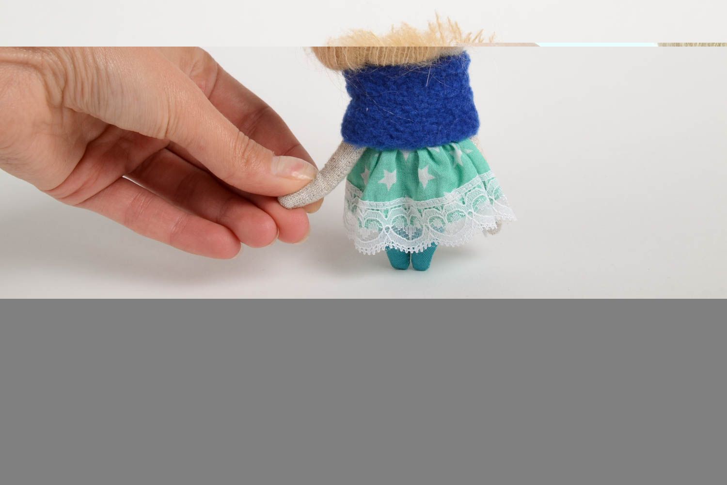 Handgefertigt Spielzeug Puppe Kinderzimmer Deko originelles Geschenk klein foto 4