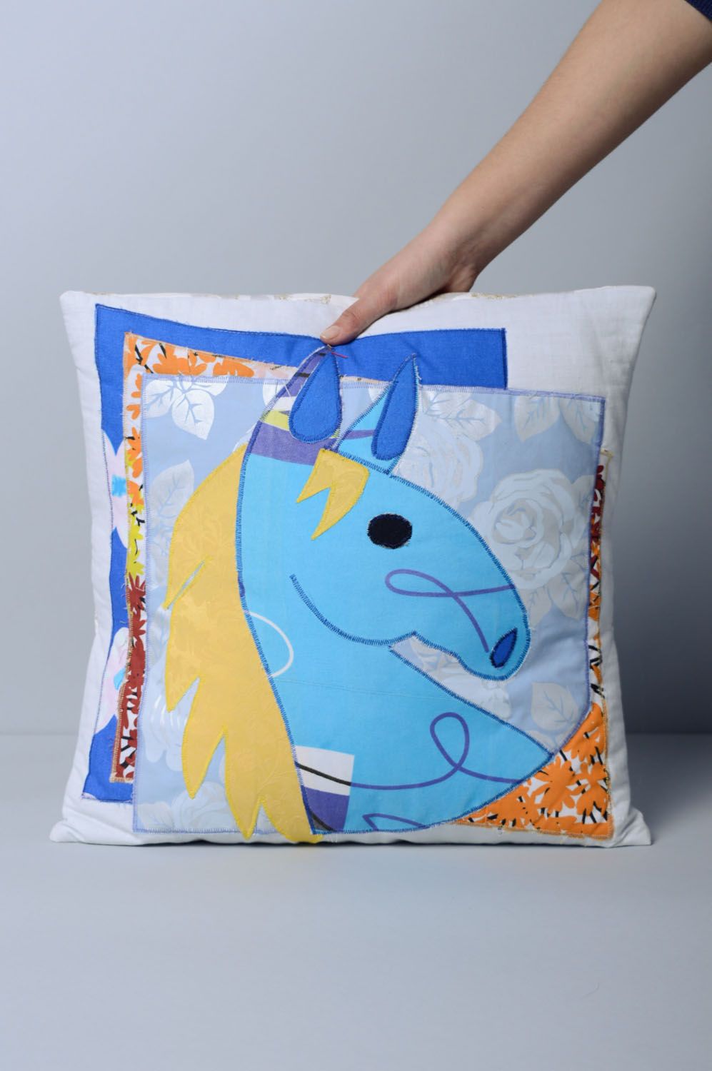 Decorative pillow cover Horse photo 4