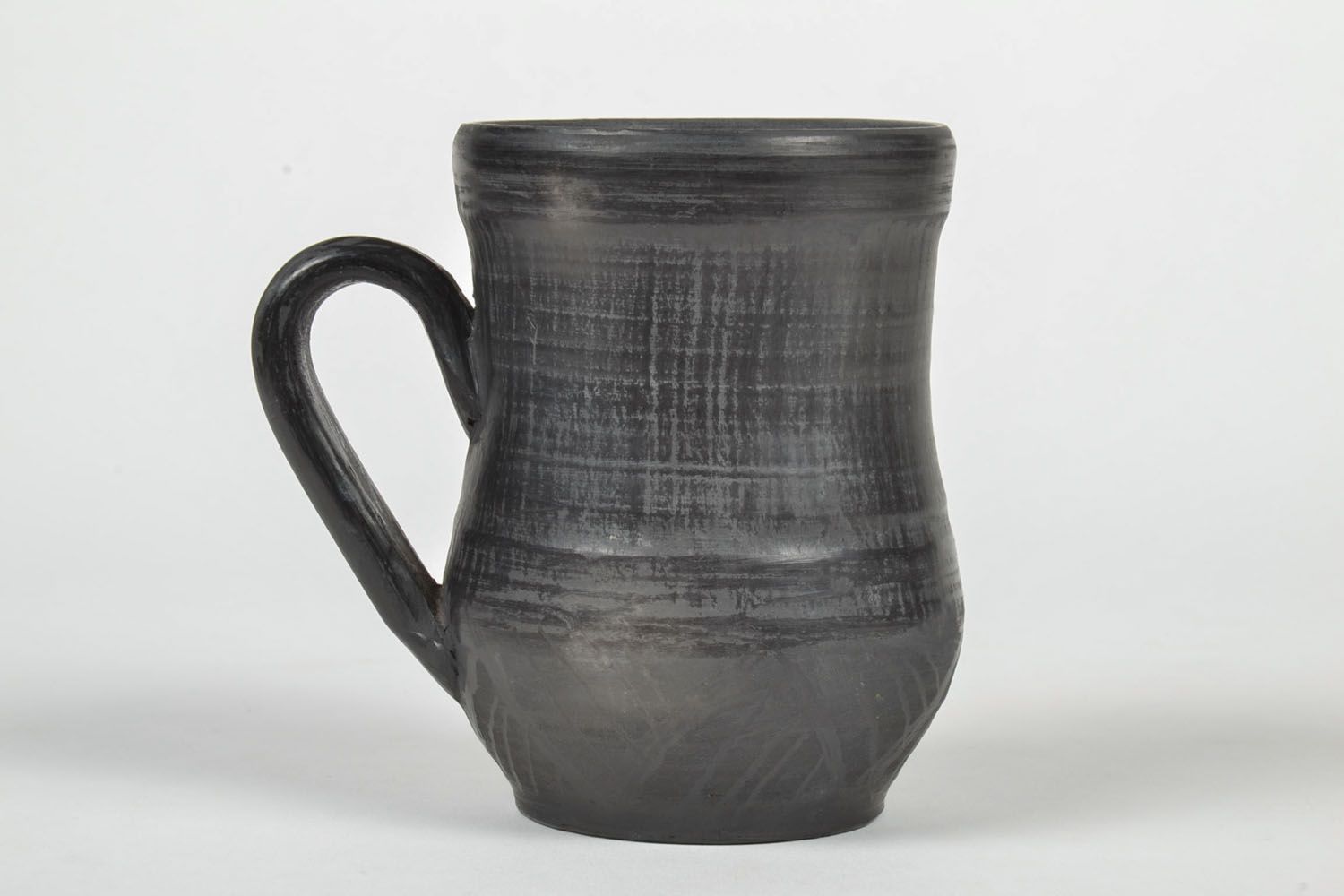 20 oz ceramic black creamer pitcher with handle 1 lb photo 2