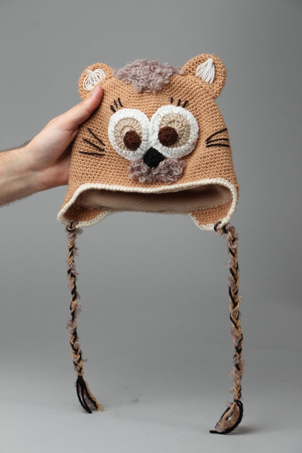 Crocheted hat Kitten photo 4