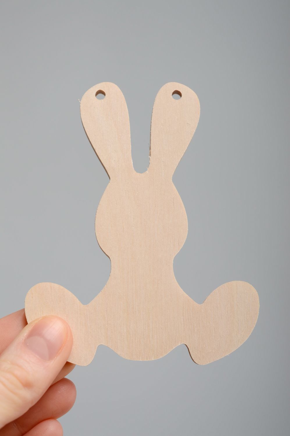 Plywood craft blank for interior pendant Rabbit photo 3