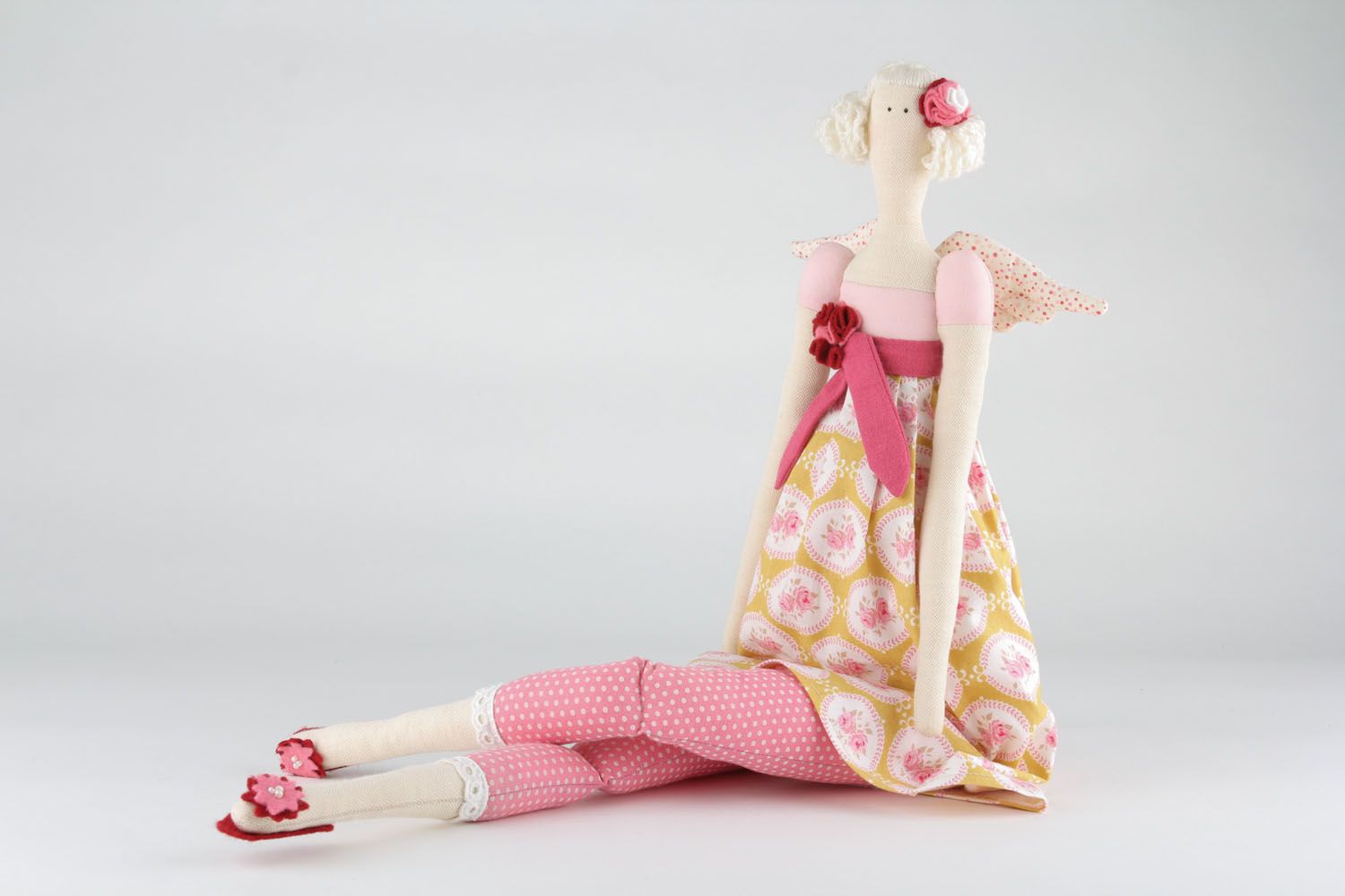 Handmade textile doll  photo 4