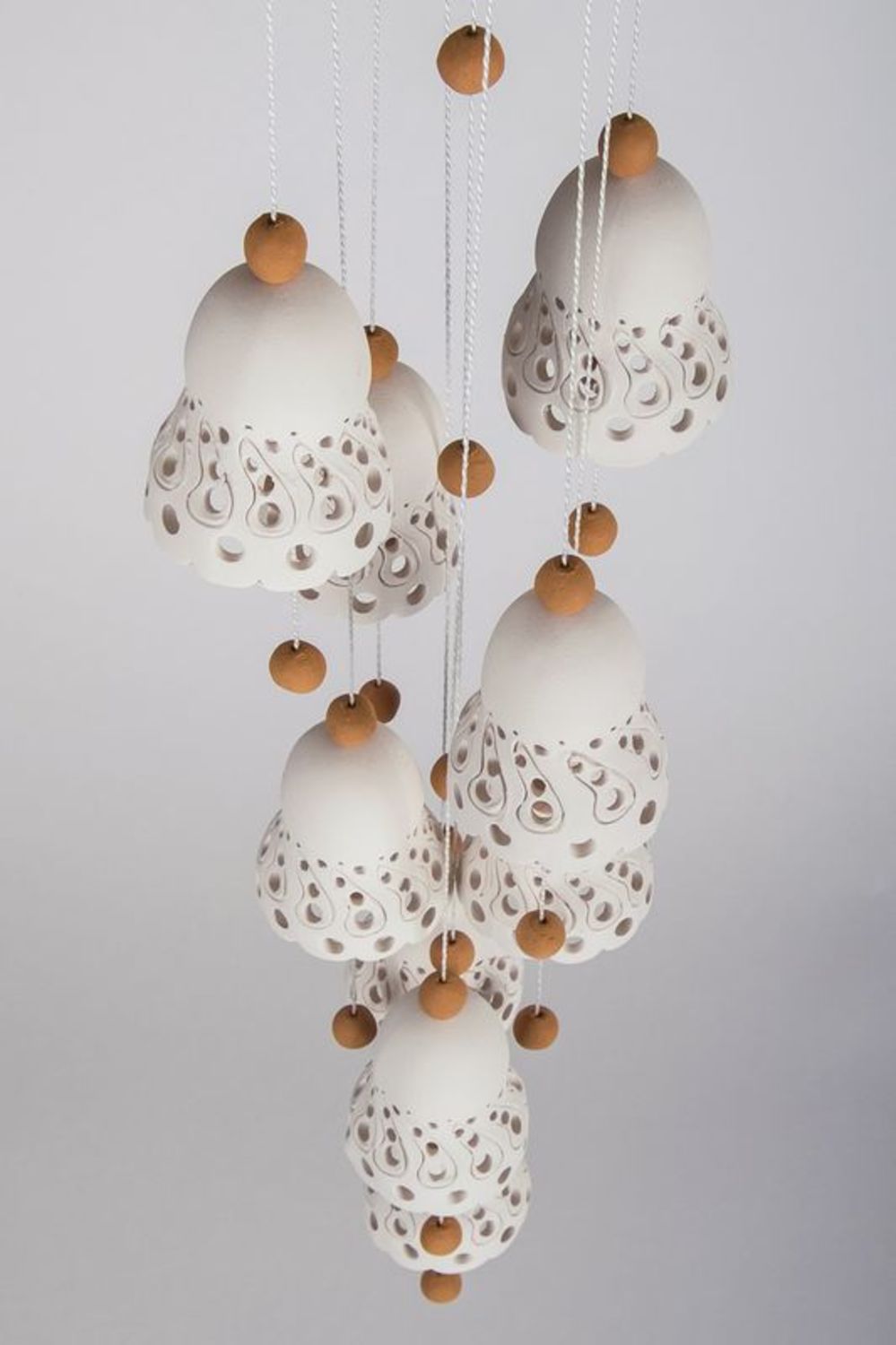 Suspension décorative Clochettes avec perles céramiques  photo 2