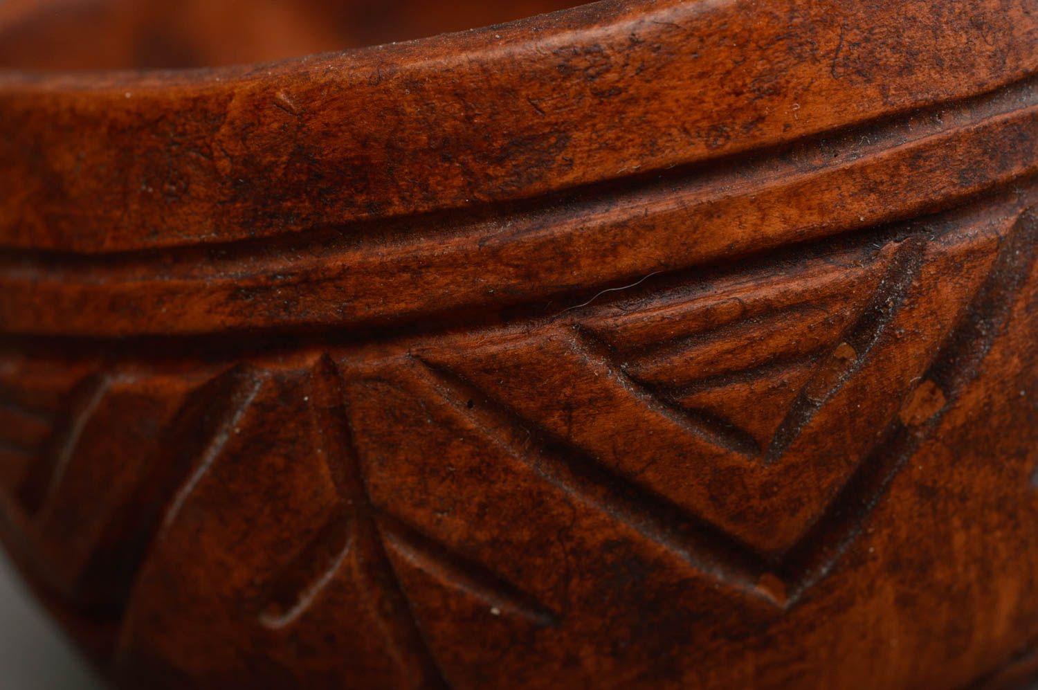 Cuenco de cerámica marrón hecho a mano vajilla de diseño menaje del hogar foto 5