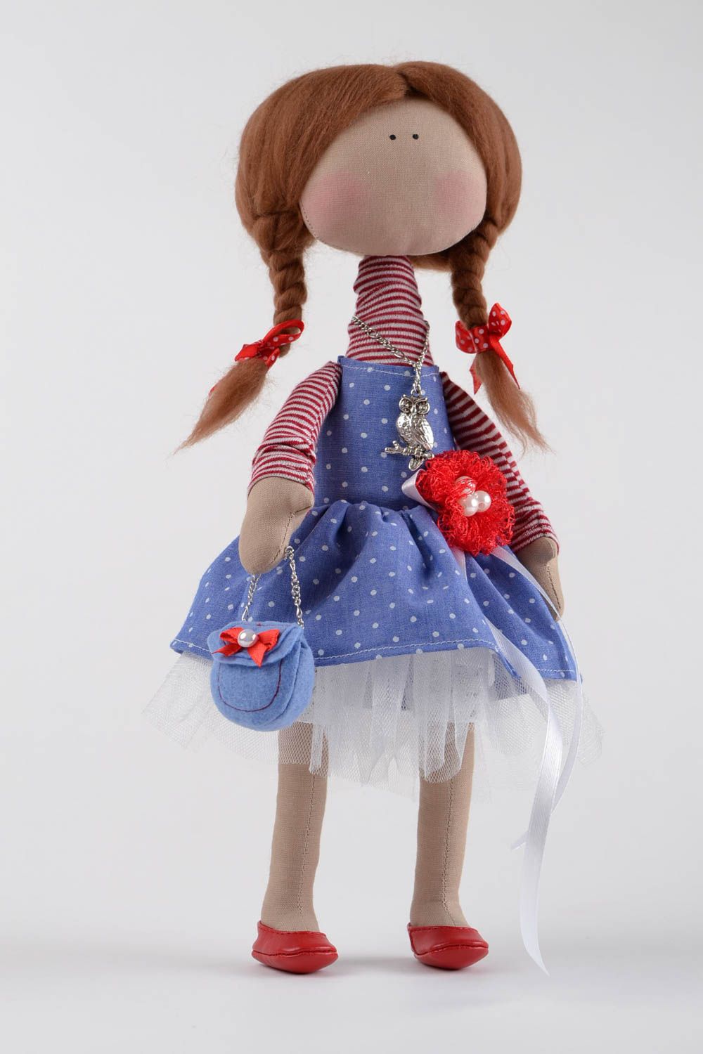 Кукла ручной работы авторская кукла мягкая игрушка из ткани для декора интерьера фото 1