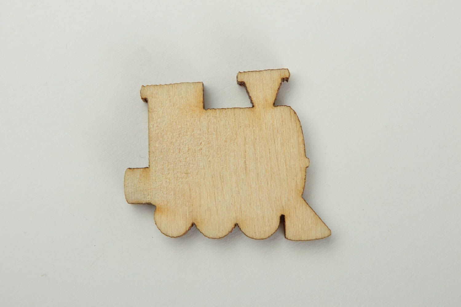 Handgemachte Miniatur Figur Dampfzug Holz Figur Holzrohling zum Bemalen foto 3
