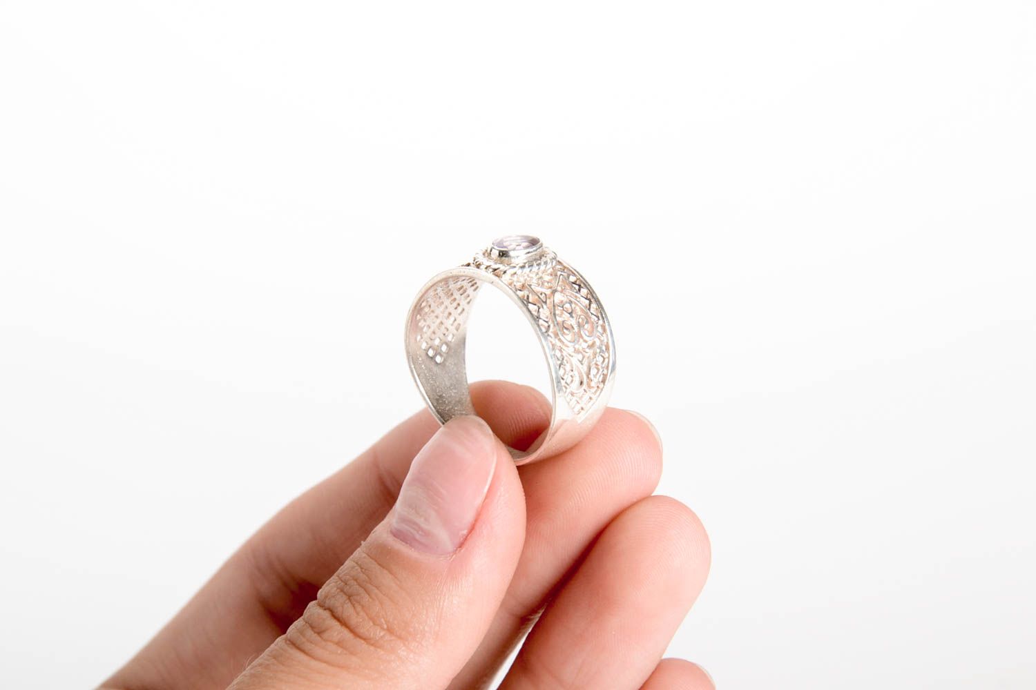 Handmade Herrenring Silber Modeschmuck Ring Designer Accessoires Schmuck Ring foto 5