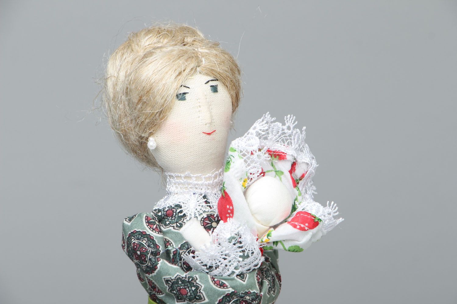 Homemade fabric doll Governess photo 2