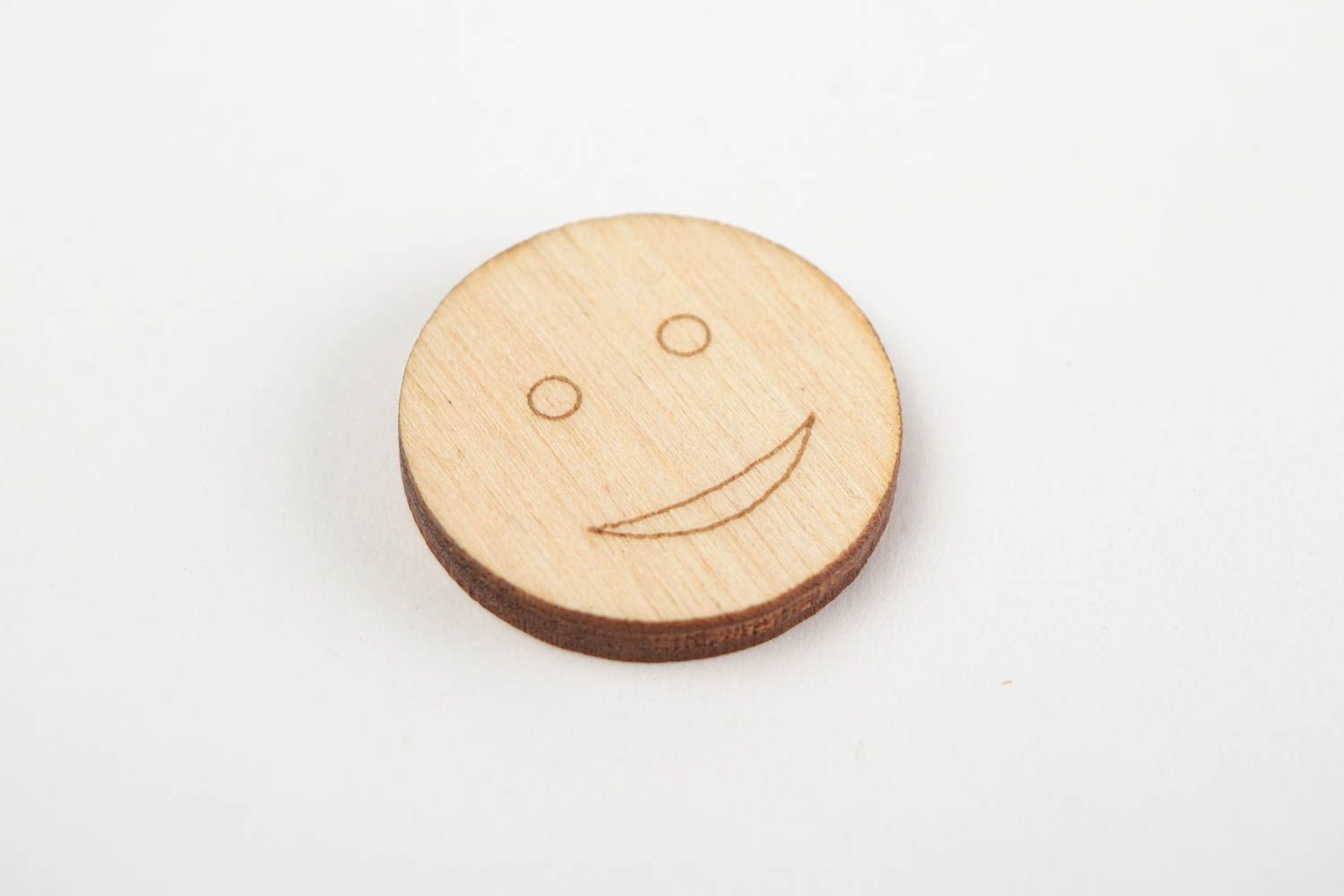 Handmade Figur zum Bemalen Scrapbooking Zubehör Holzartikel zum Gestalten Smiley foto 3