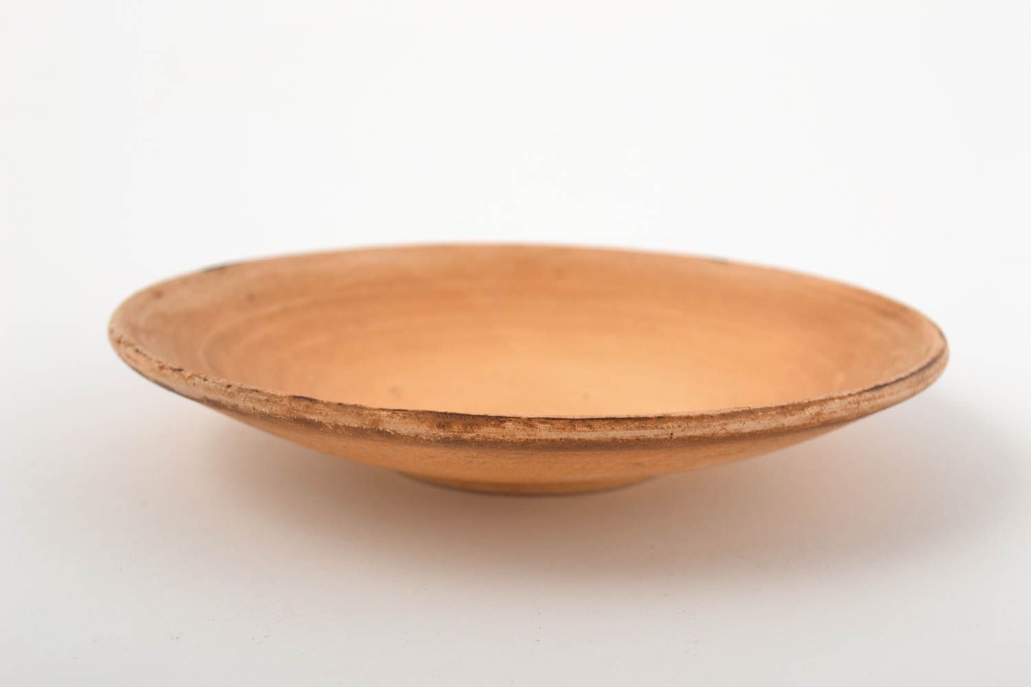 Керамическая тарелка хэнд мэйд глиняная посуда для первого кухонная посуда фото 5
