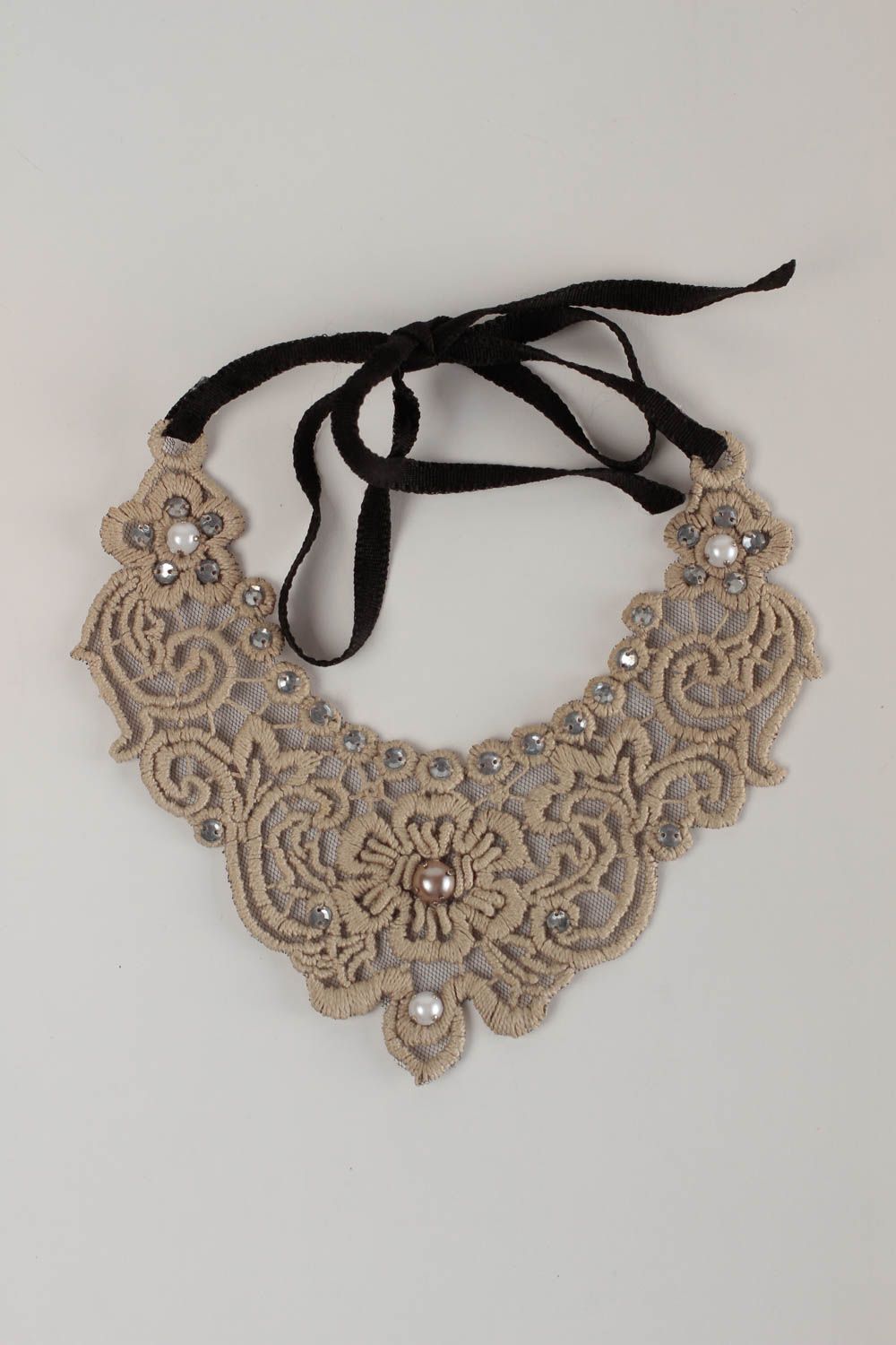 Collar para mujer artesanal collar hecho a mano lujoso accesorio para mujer foto 4