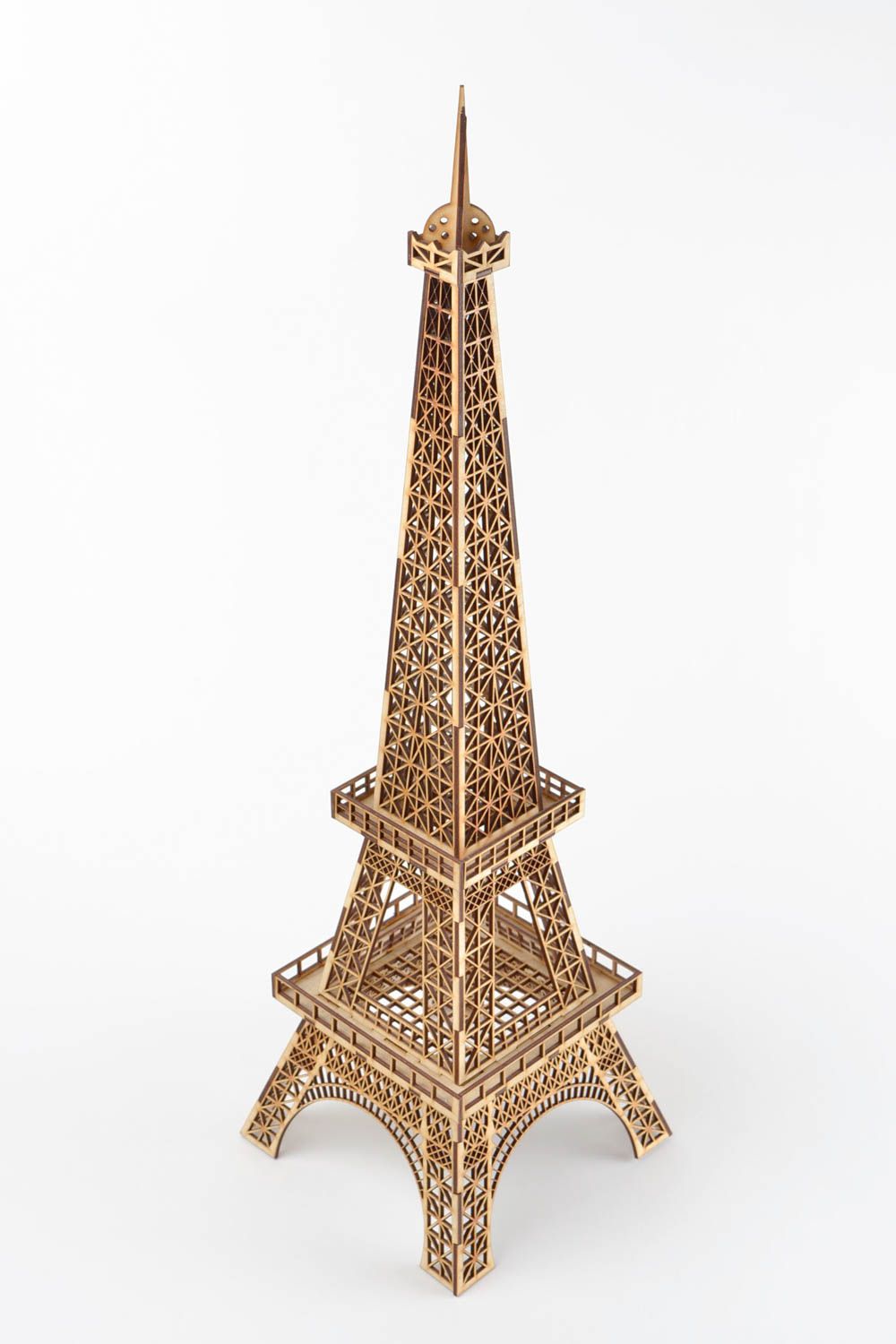 Figura para pintar artesanal regalo original decoración creativa Torre Eiffel foto 4