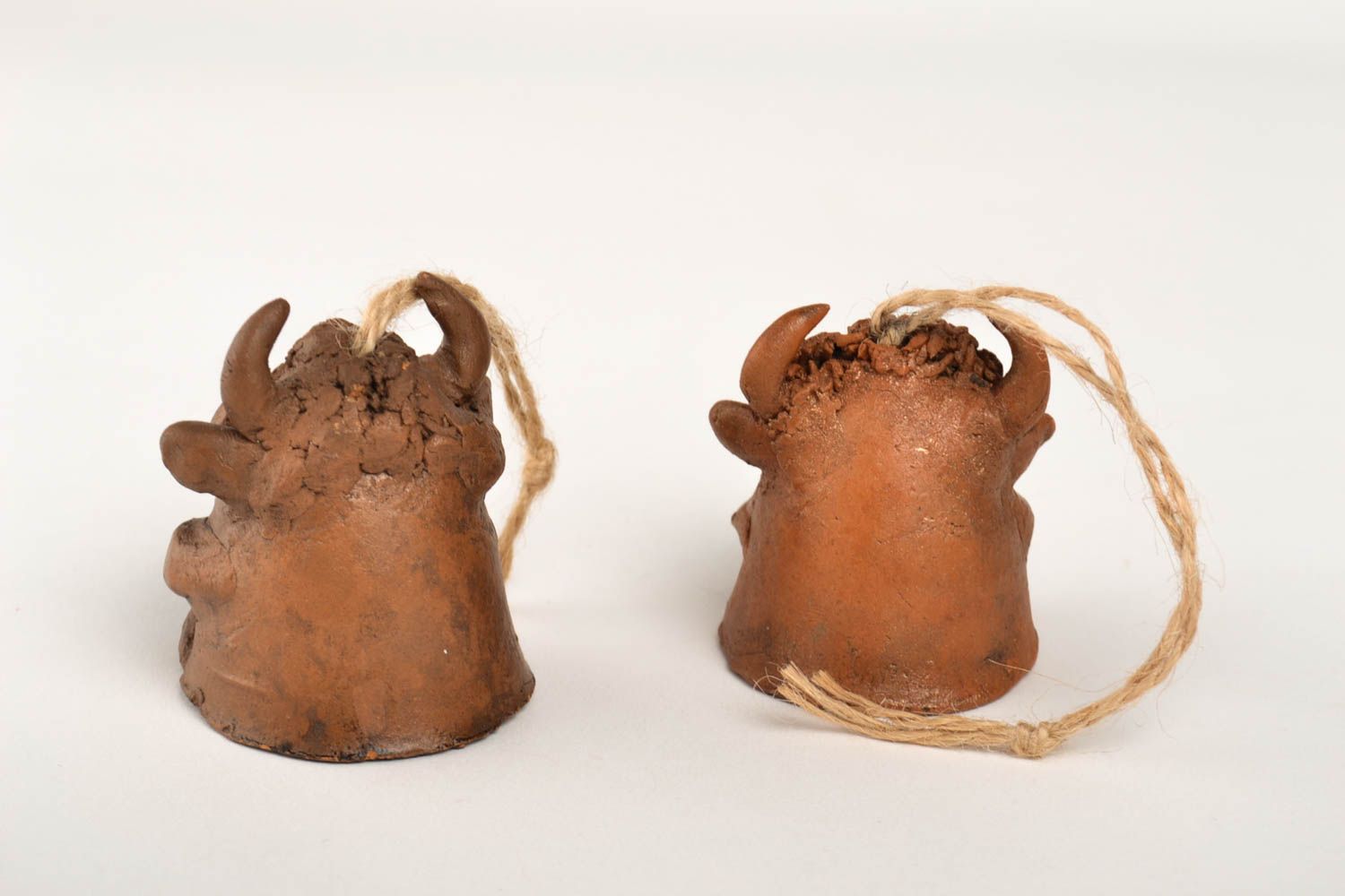 Колокольчики из глины хэнд мэйд глиняные сувениры бычки колокольчики сувенирные фото 3