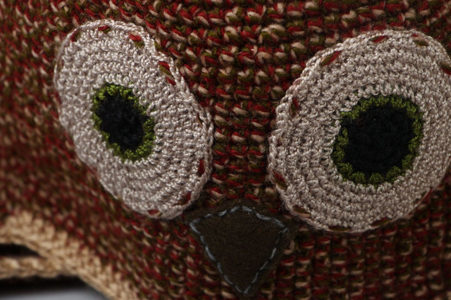 Bonnet tricoté fait main Hibou photo 2