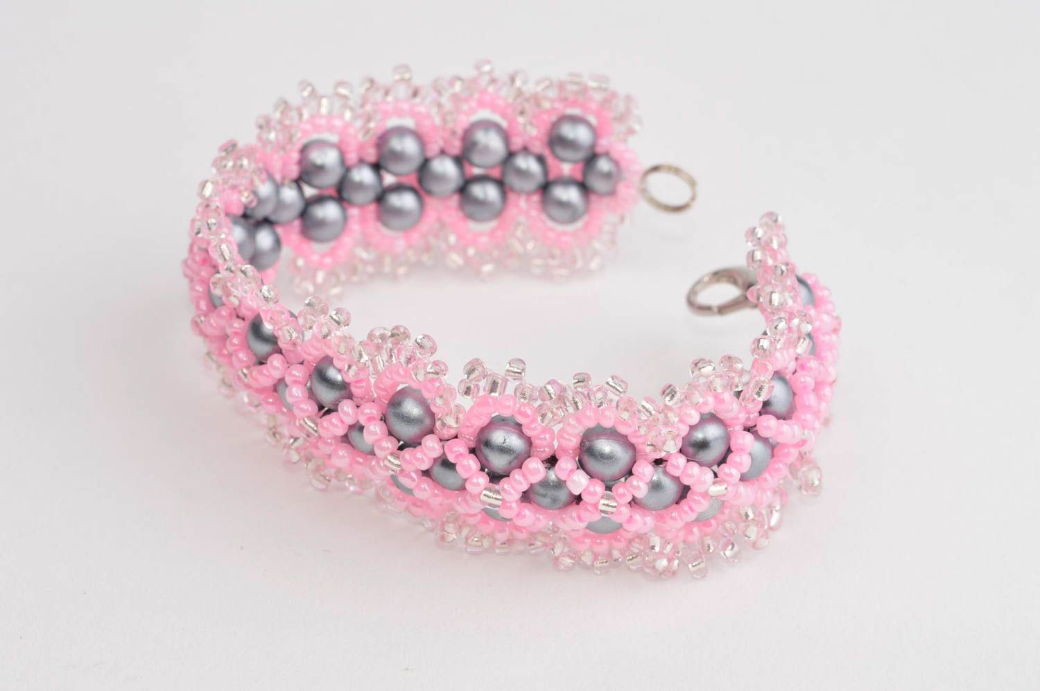 Hand-woven bracelet handmade seed bead bracelet fashion jewelry braided bracelet photo 4