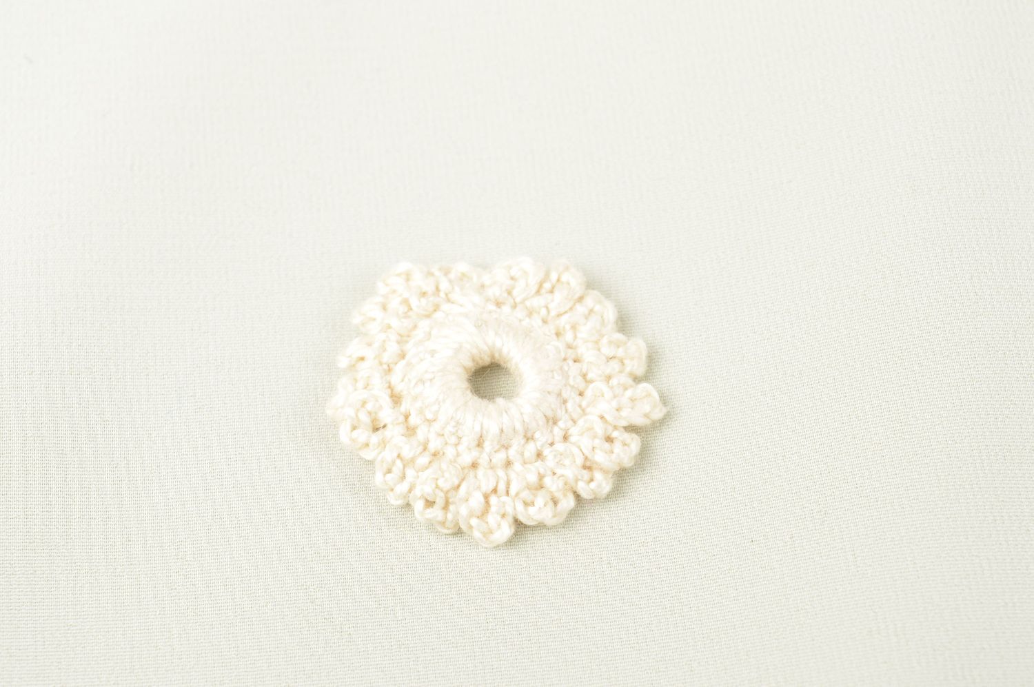 Fleur pour bijoux faite main Fourniture bijoux tricotée Loisirs créatifs photo 1