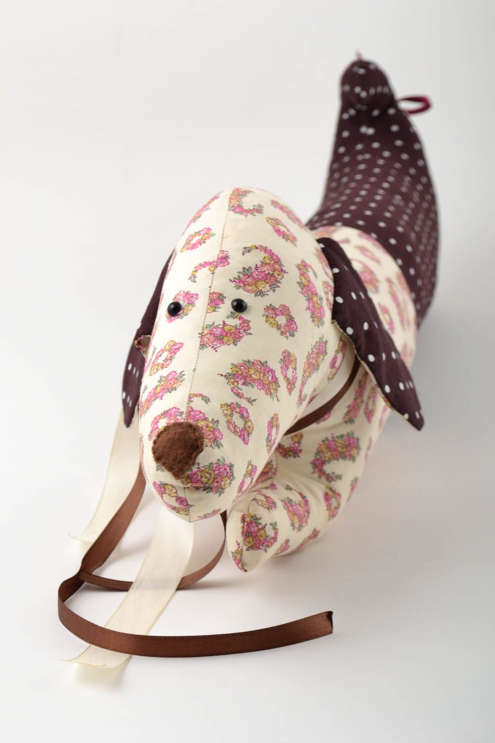 Kopfkissen handmade Stofftier Hund schönes Kindergeschenk foto 4